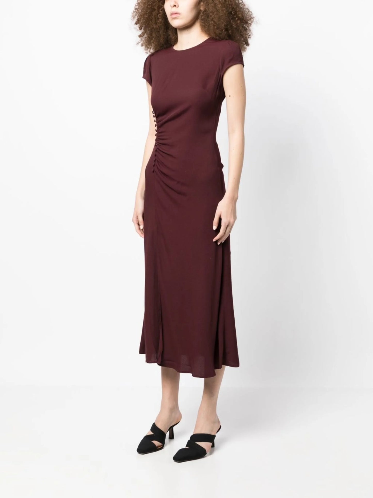 Frasier short-sleeve midi dress