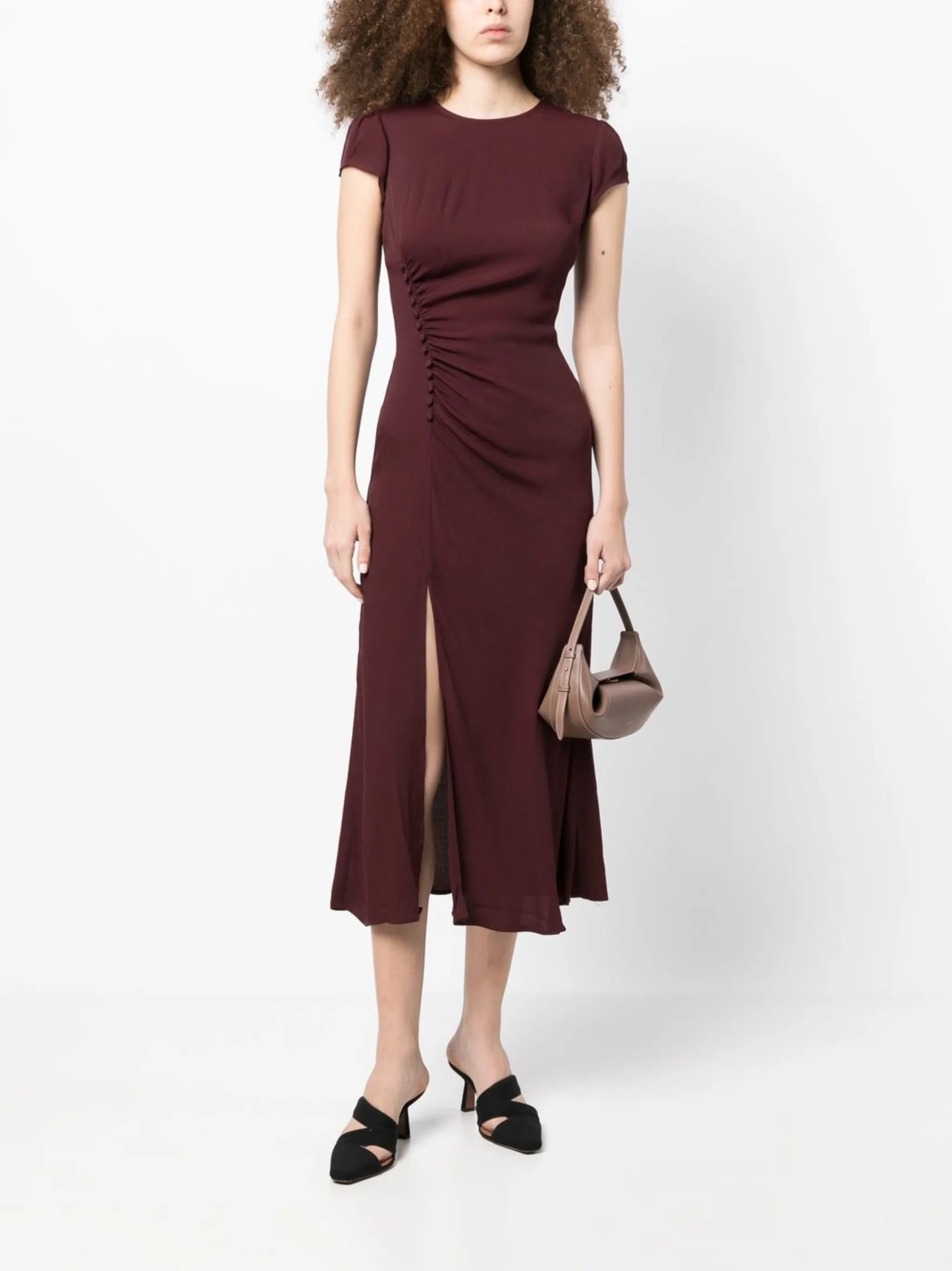 Frasier short-sleeve midi dress