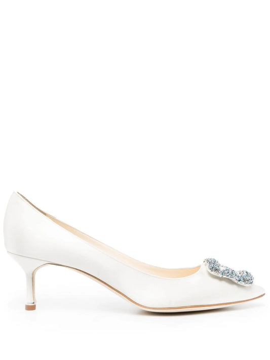 50mm Hangisi satin pumps