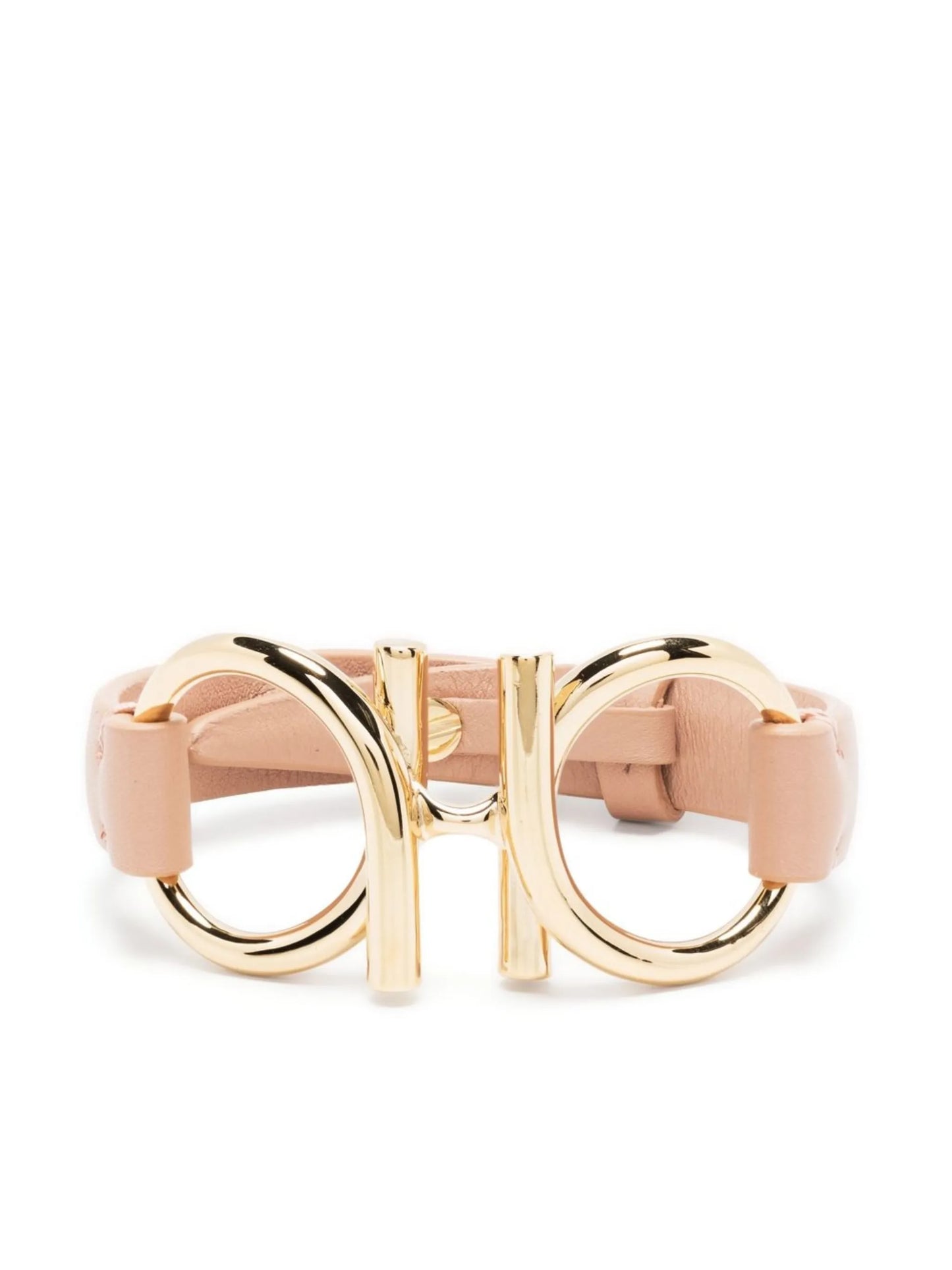 Gancini leather bracelet