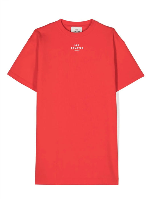 logo-print T-shirt dress