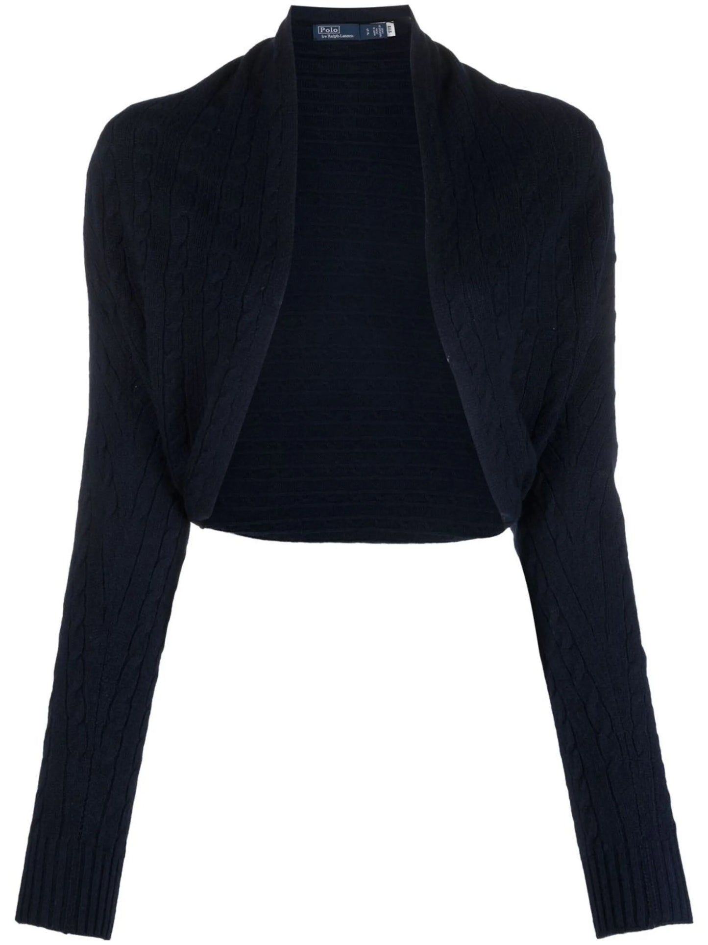 open front cropped cardigan