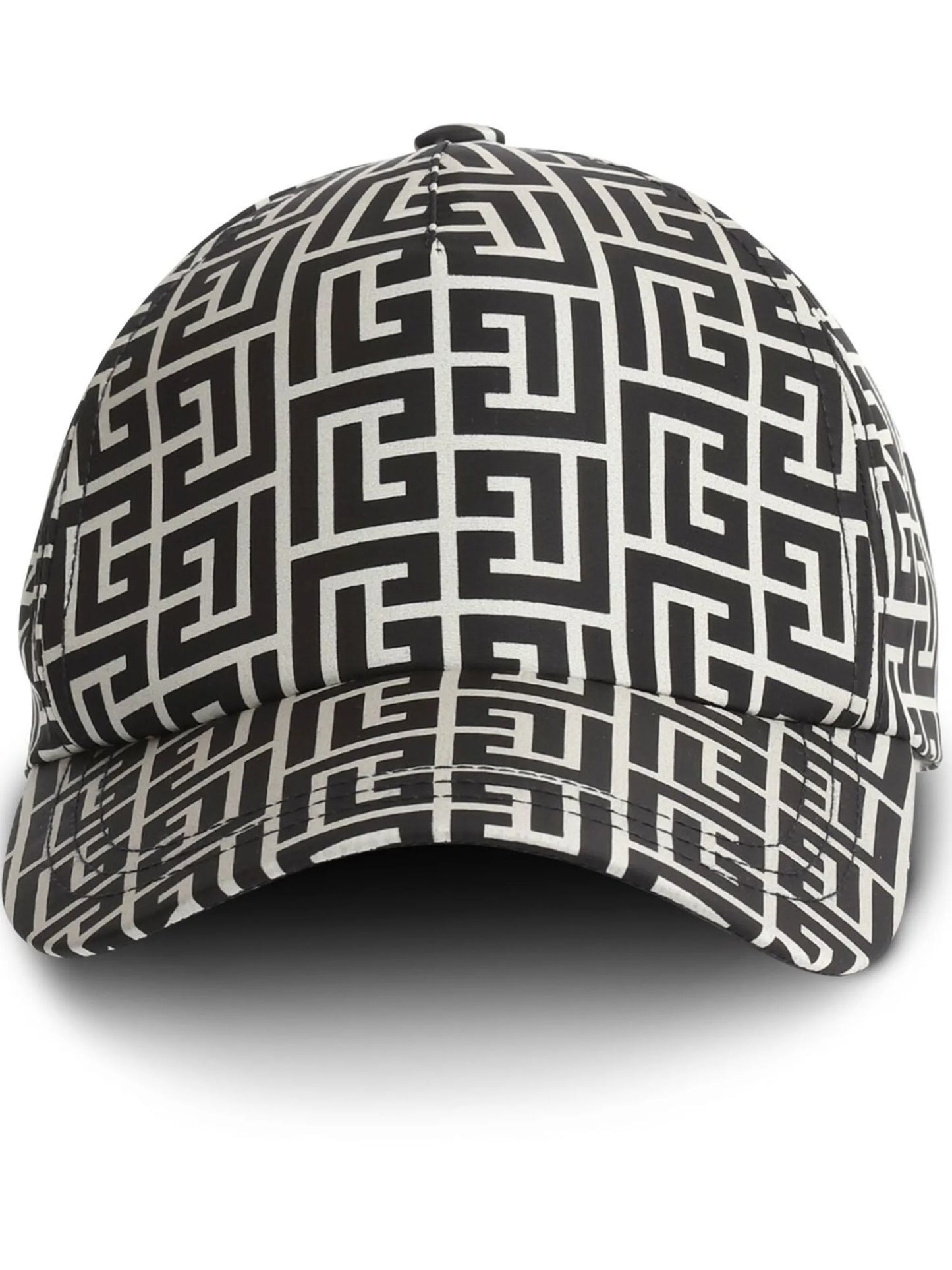 monogram-print baseball hat