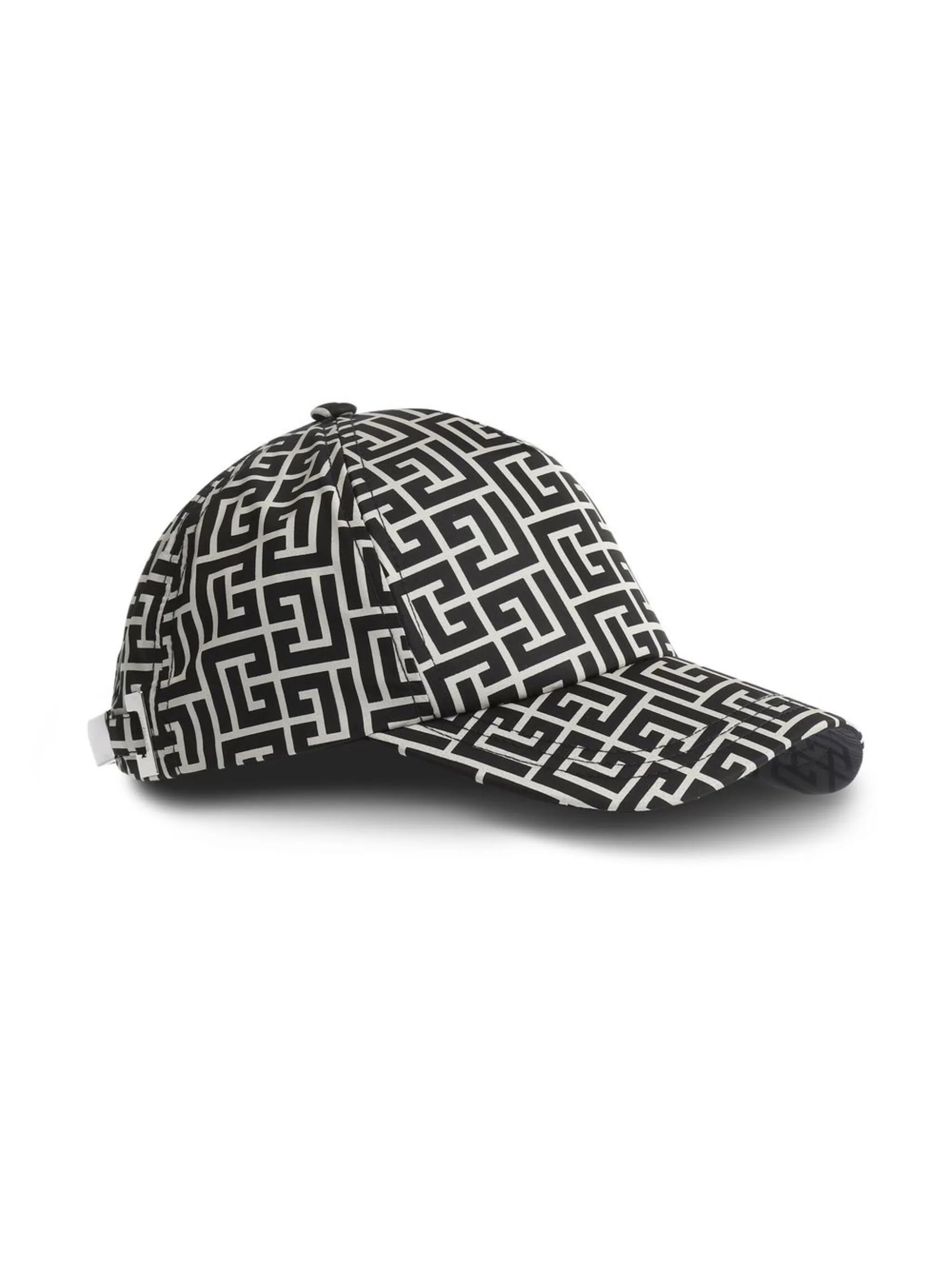 monogram-print baseball hat