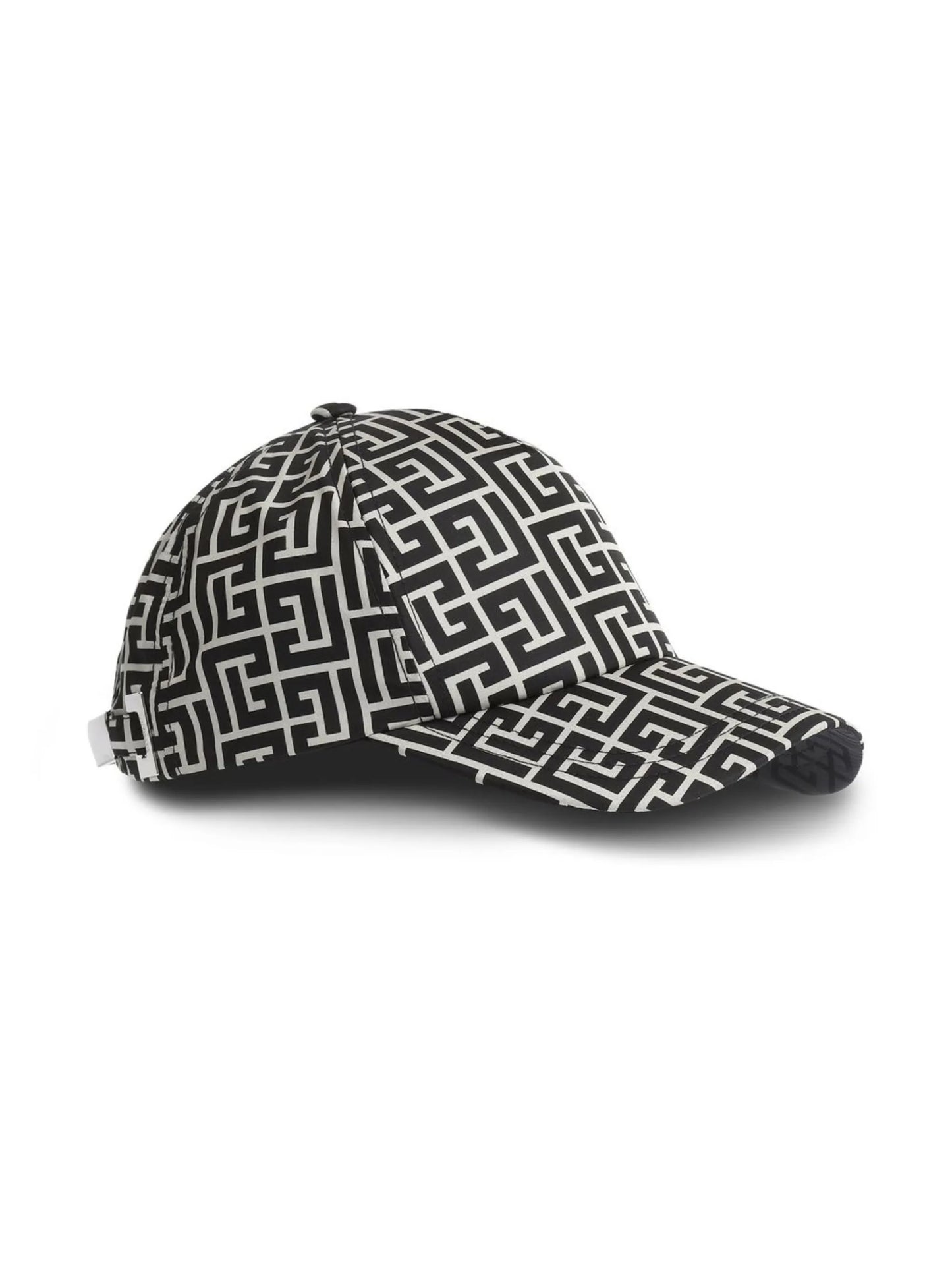monogram-print baseball hat