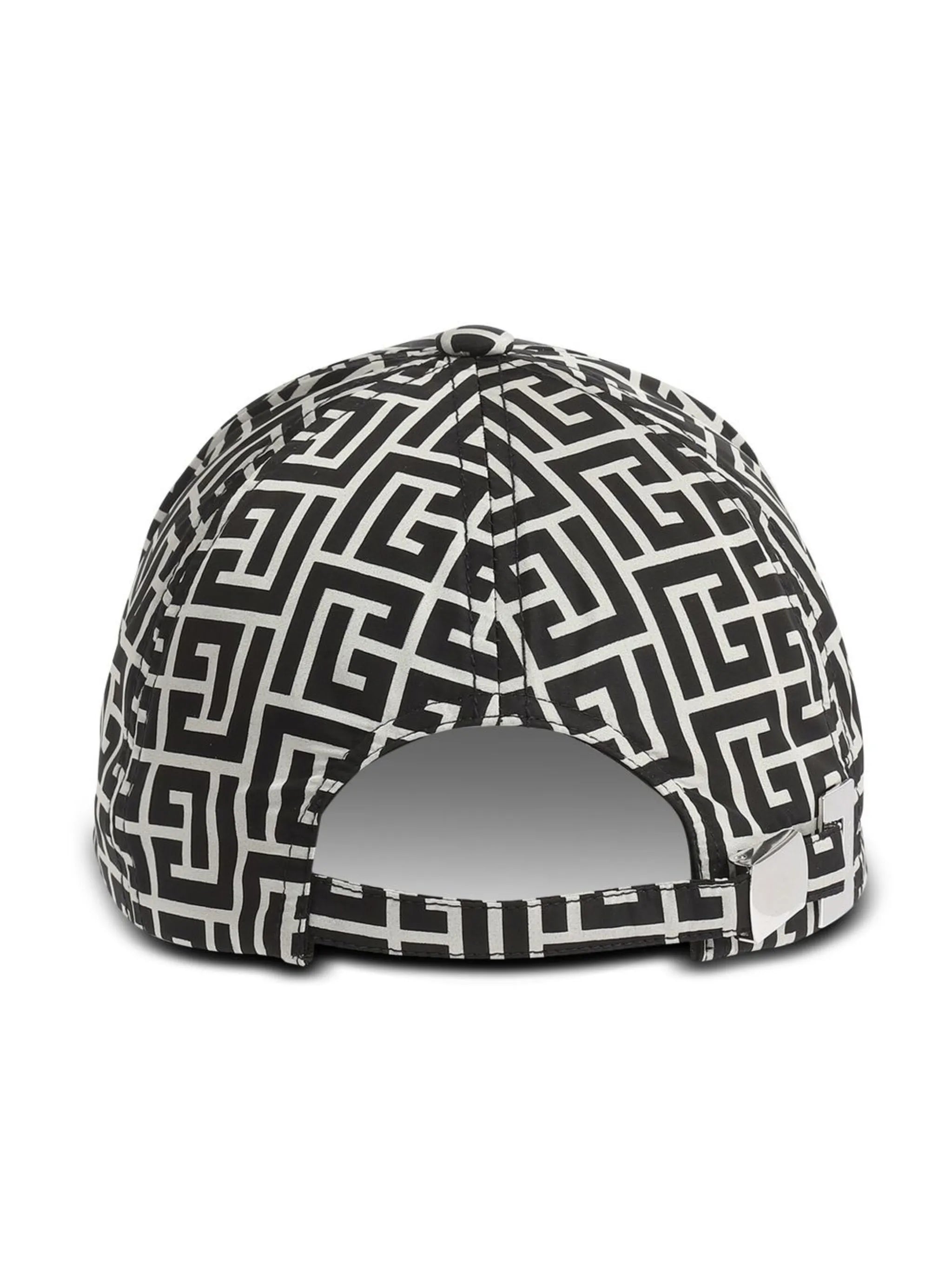 monogram-print baseball hat