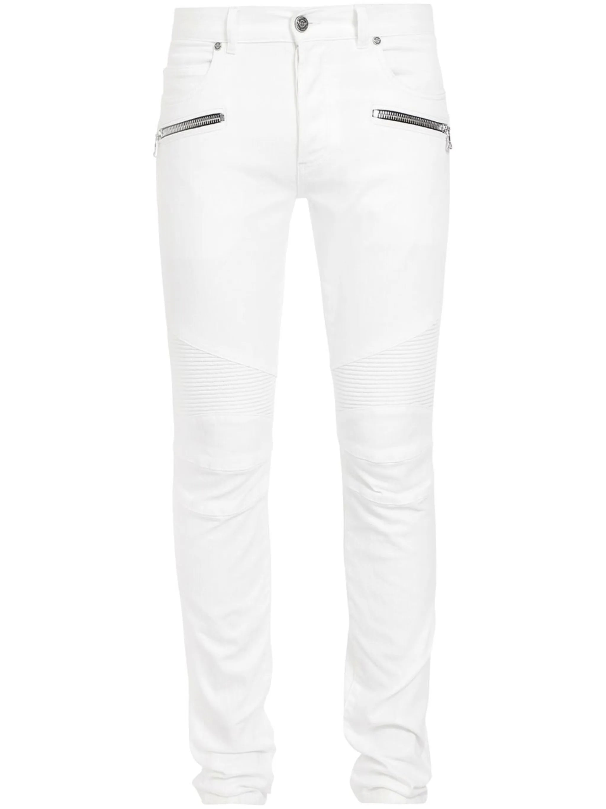 low-rise slim-cut jeans