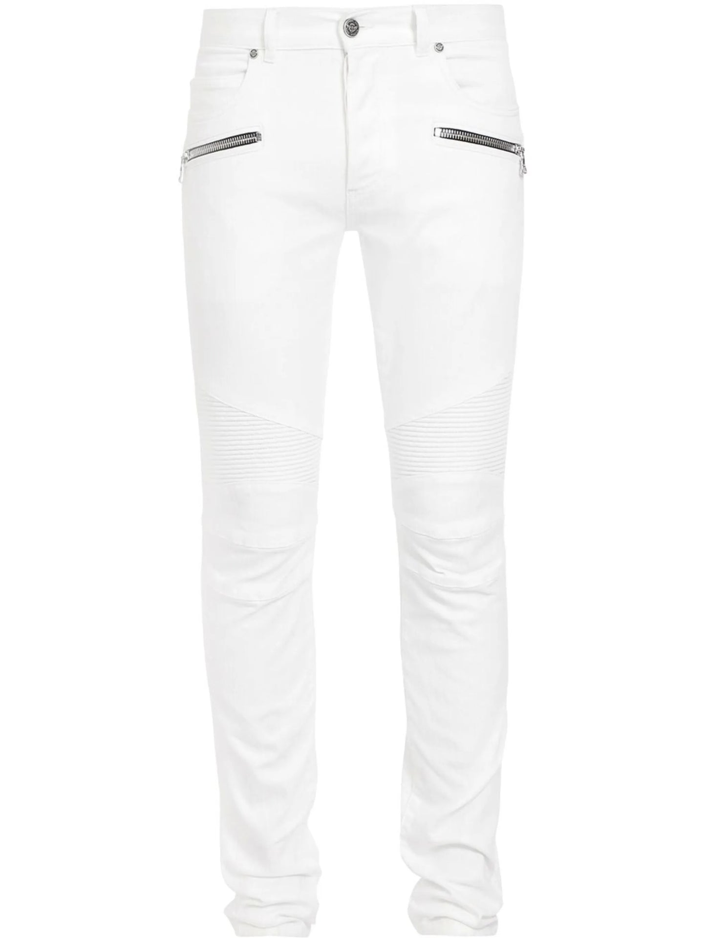 low-rise slim-cut jeans