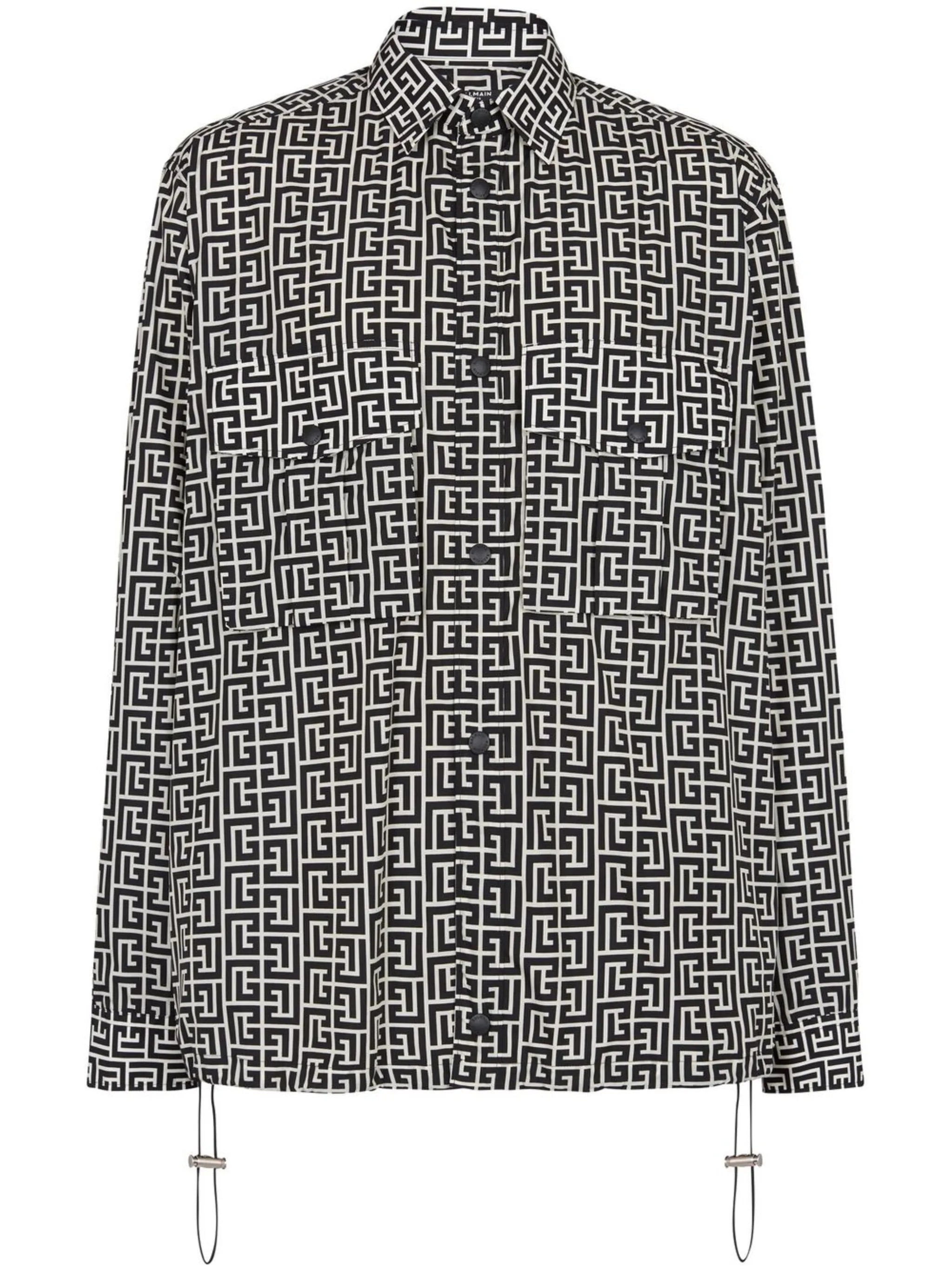 monogram two-pocket shirt
