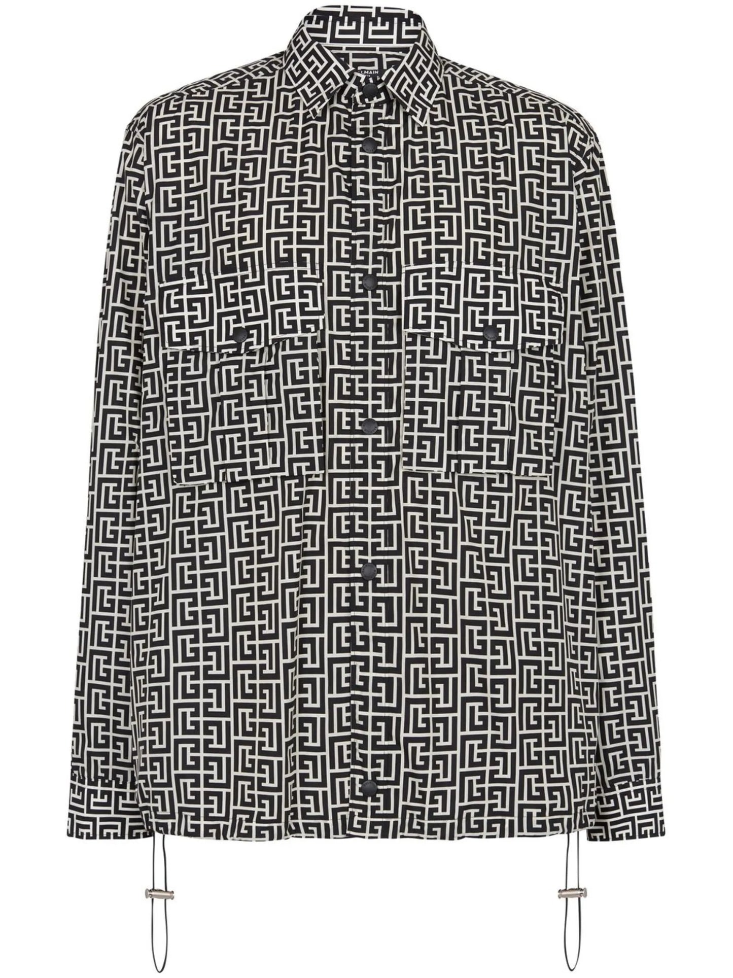 monogram two-pocket shirt