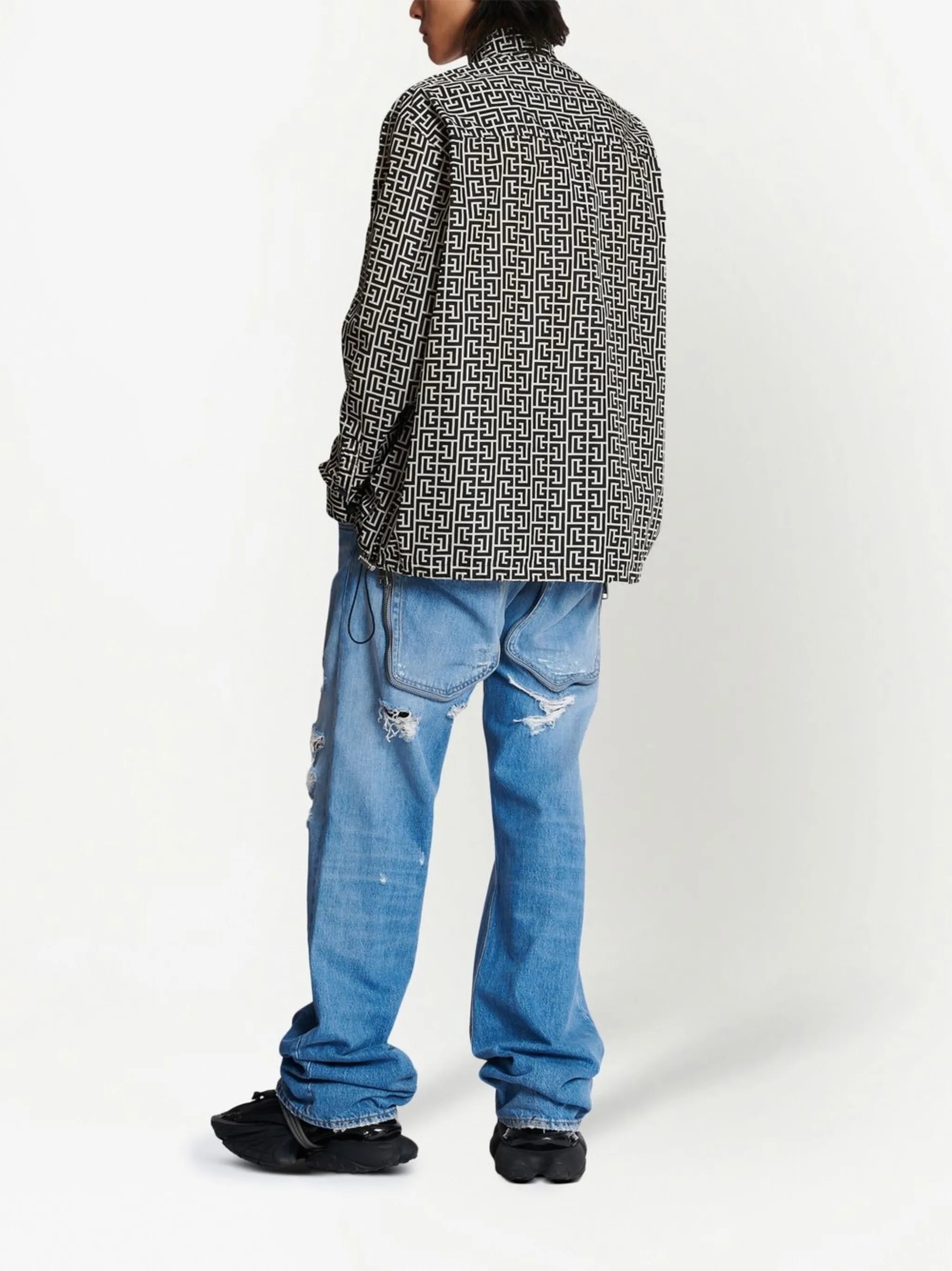 monogram two-pocket shirt