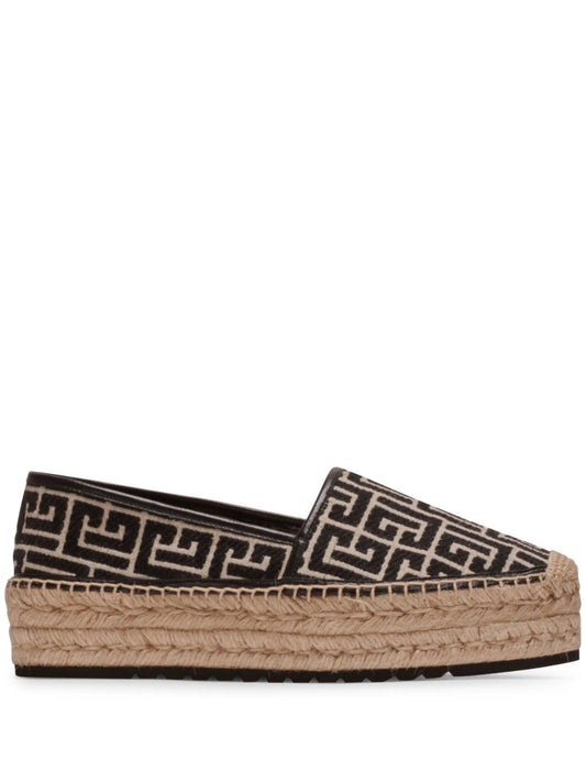 monogram platform espadrilles