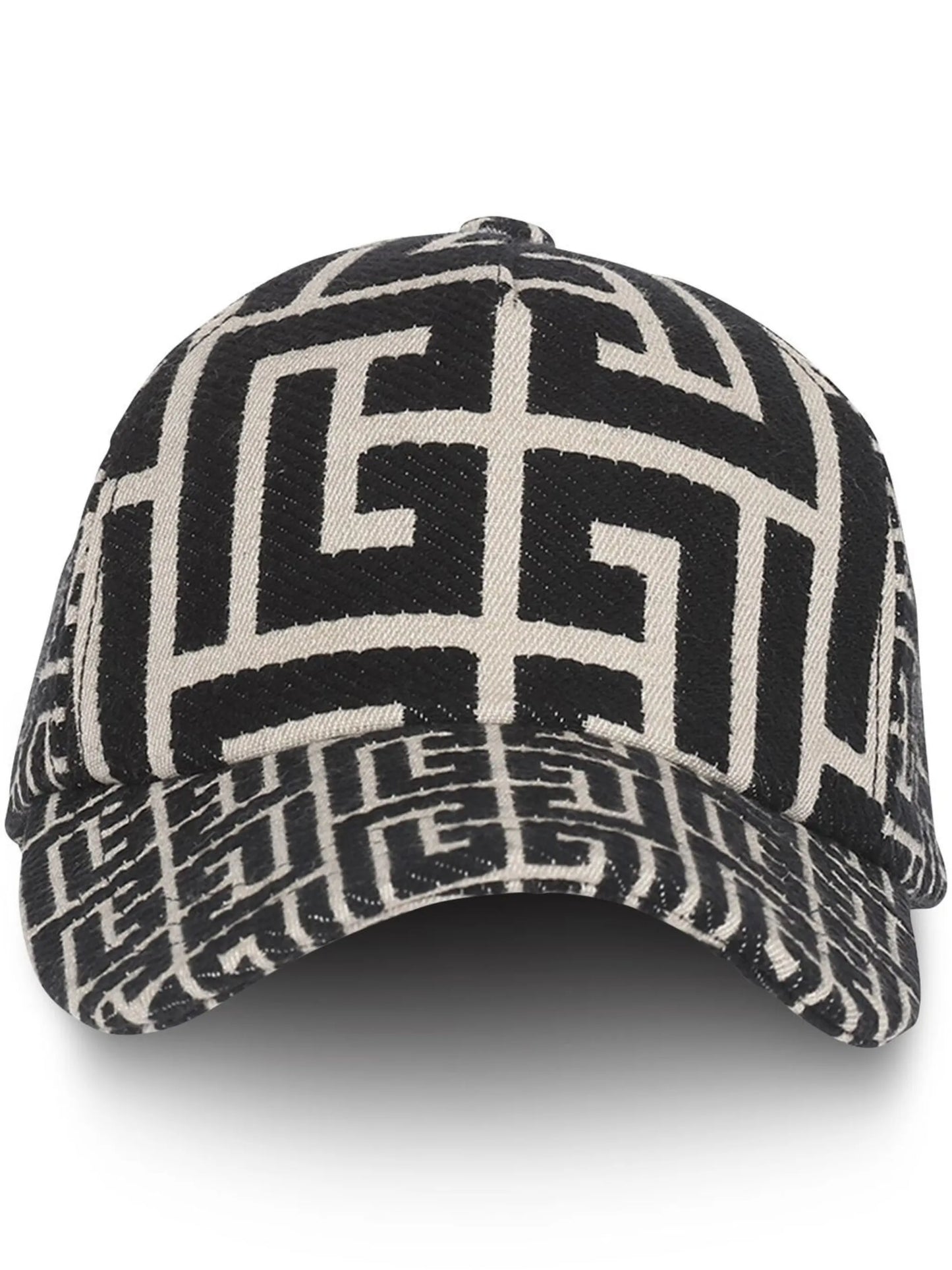 monogram-pattern baseball cap