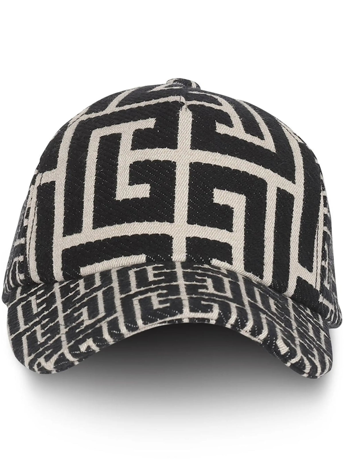 monogram-pattern baseball cap
