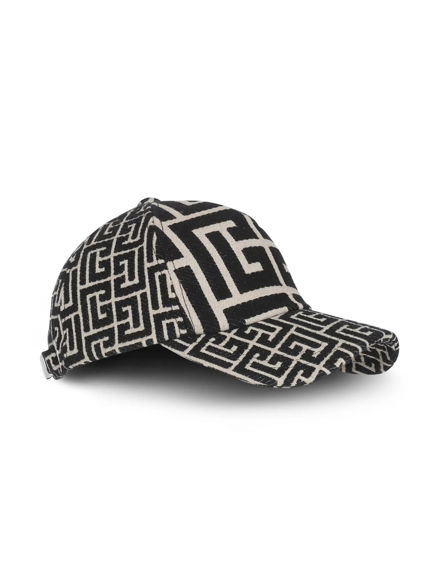 monogram-pattern baseball cap