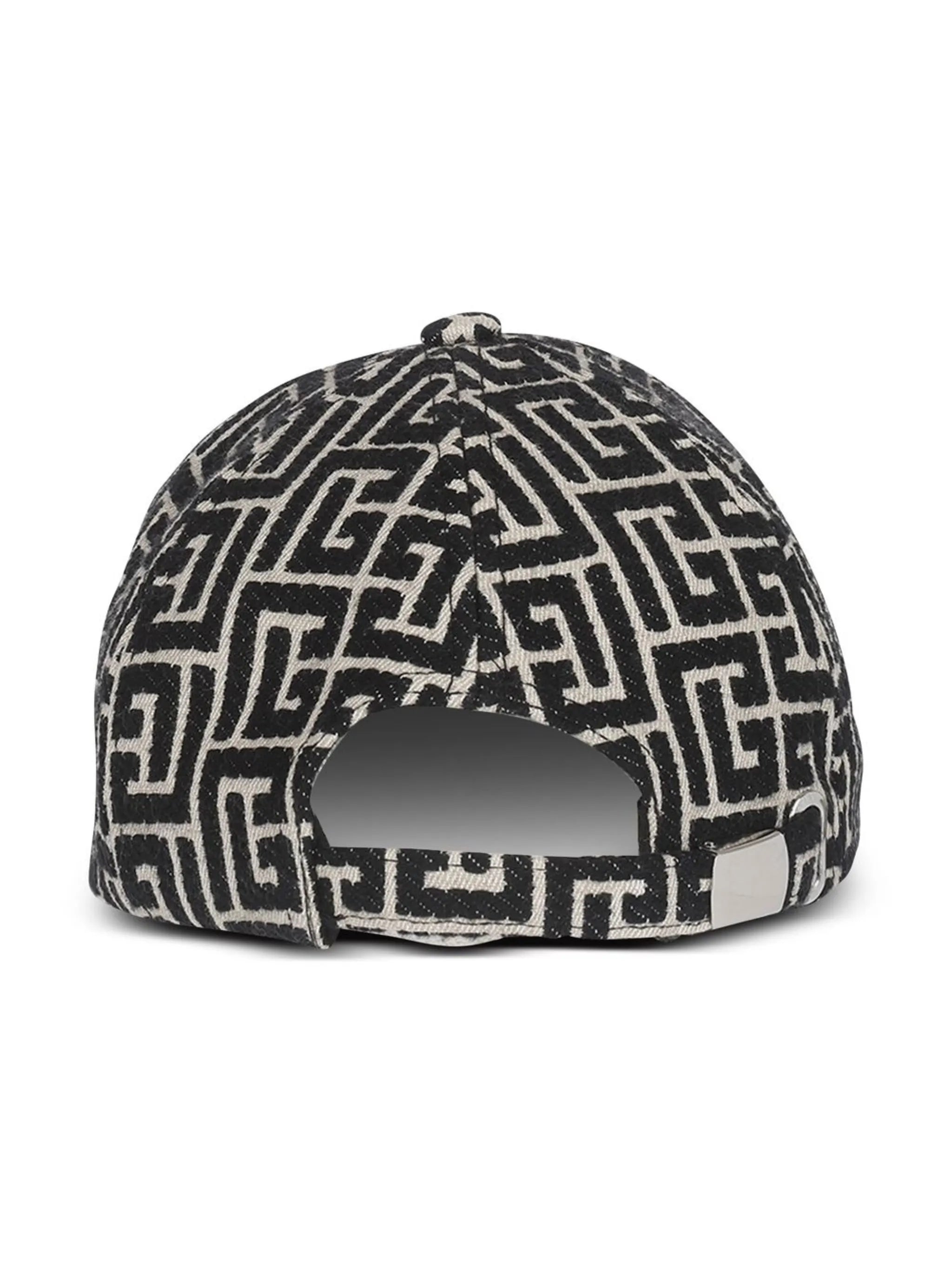 monogram-pattern baseball cap