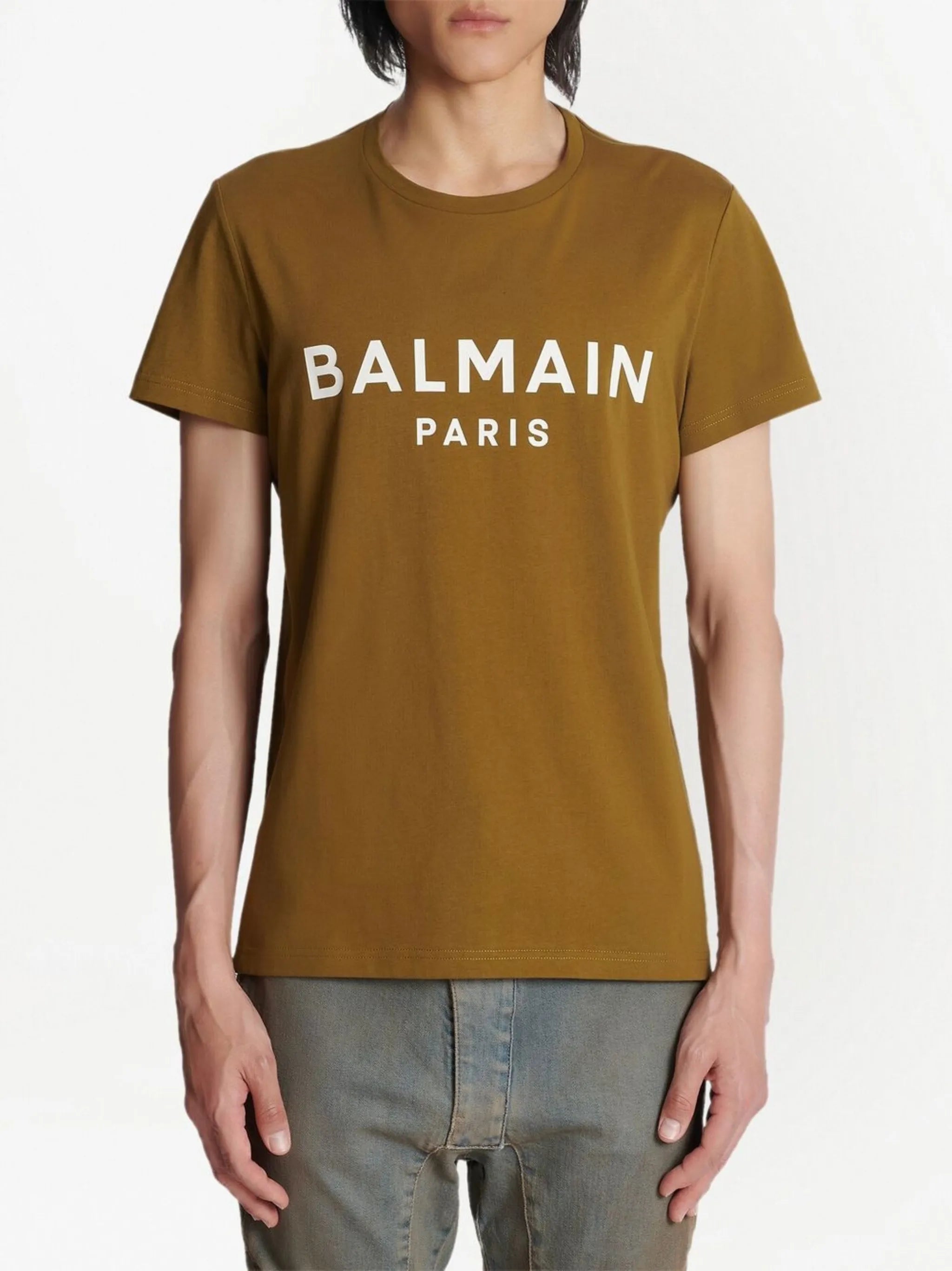 logo-print organic-cotton T-shirt