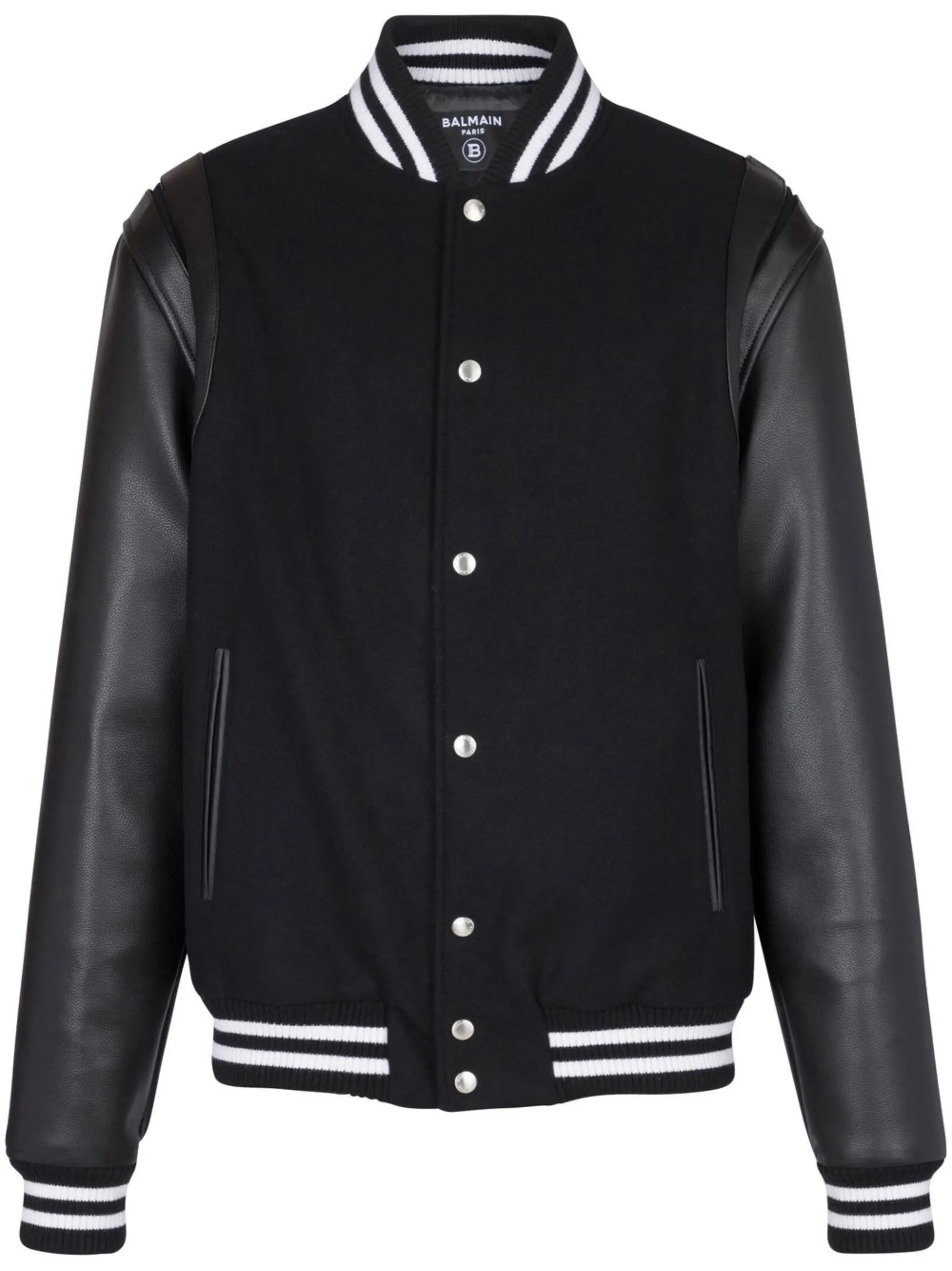 rear logo-patch detail bomber jacket