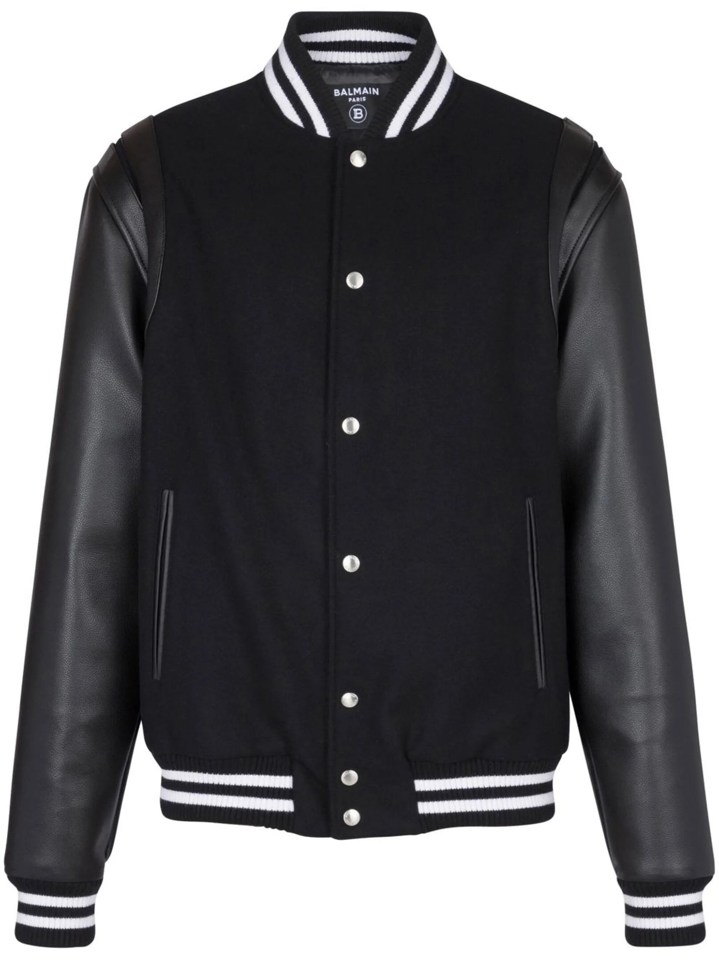 rear logo-patch detail bomber jacket