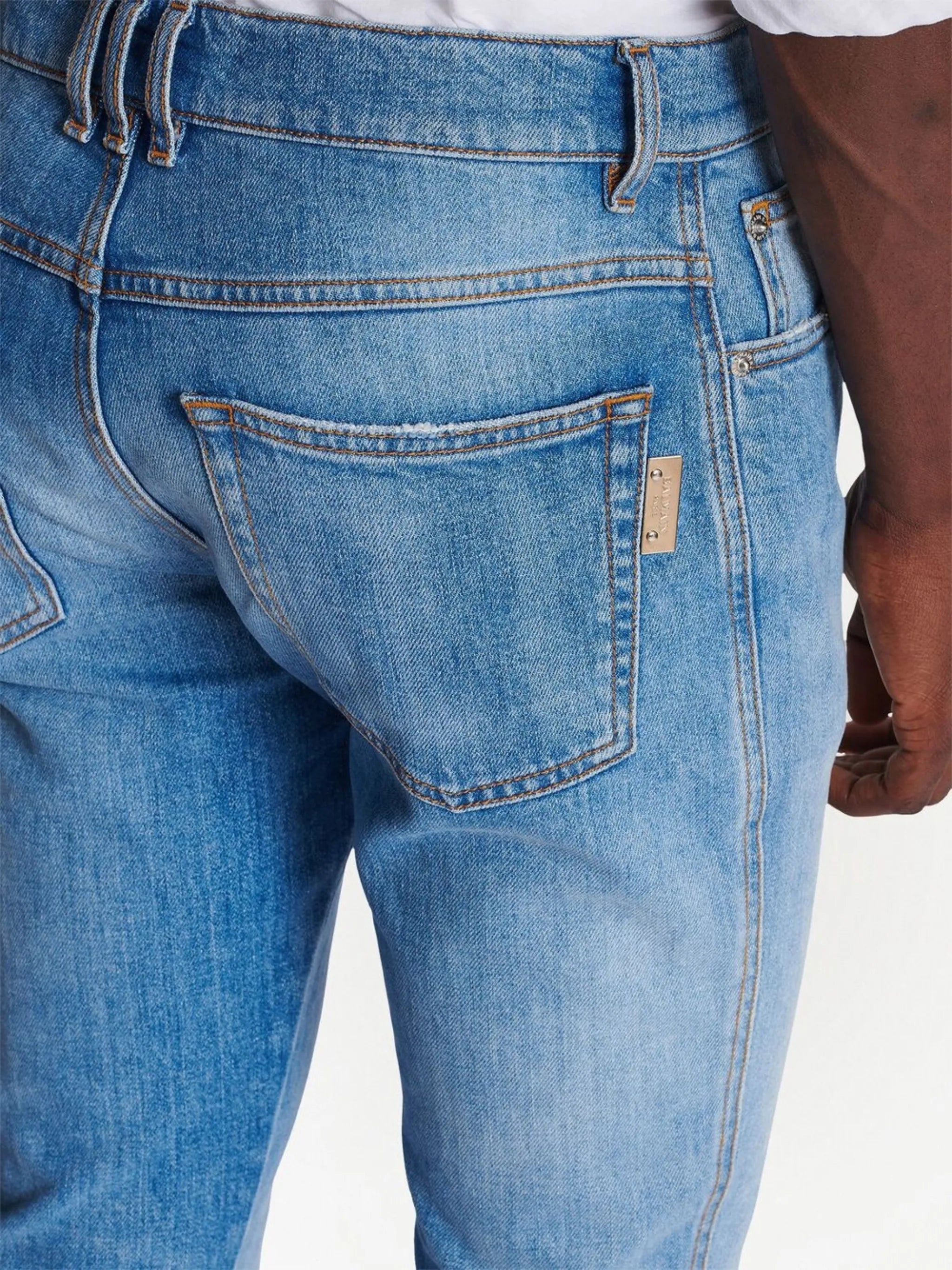 low-rise slim-fit jeans