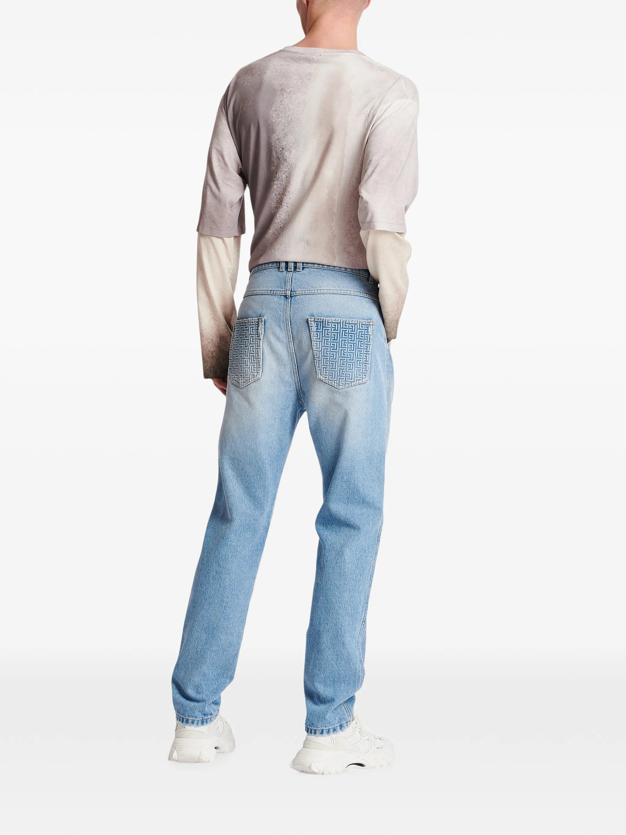 low-rise slim-fit jeans
