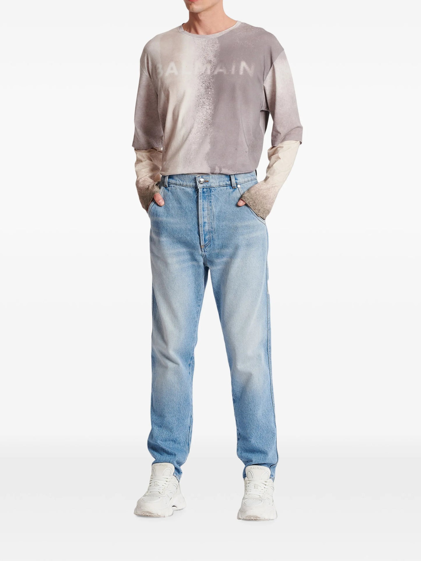 low-rise slim-fit jeans
