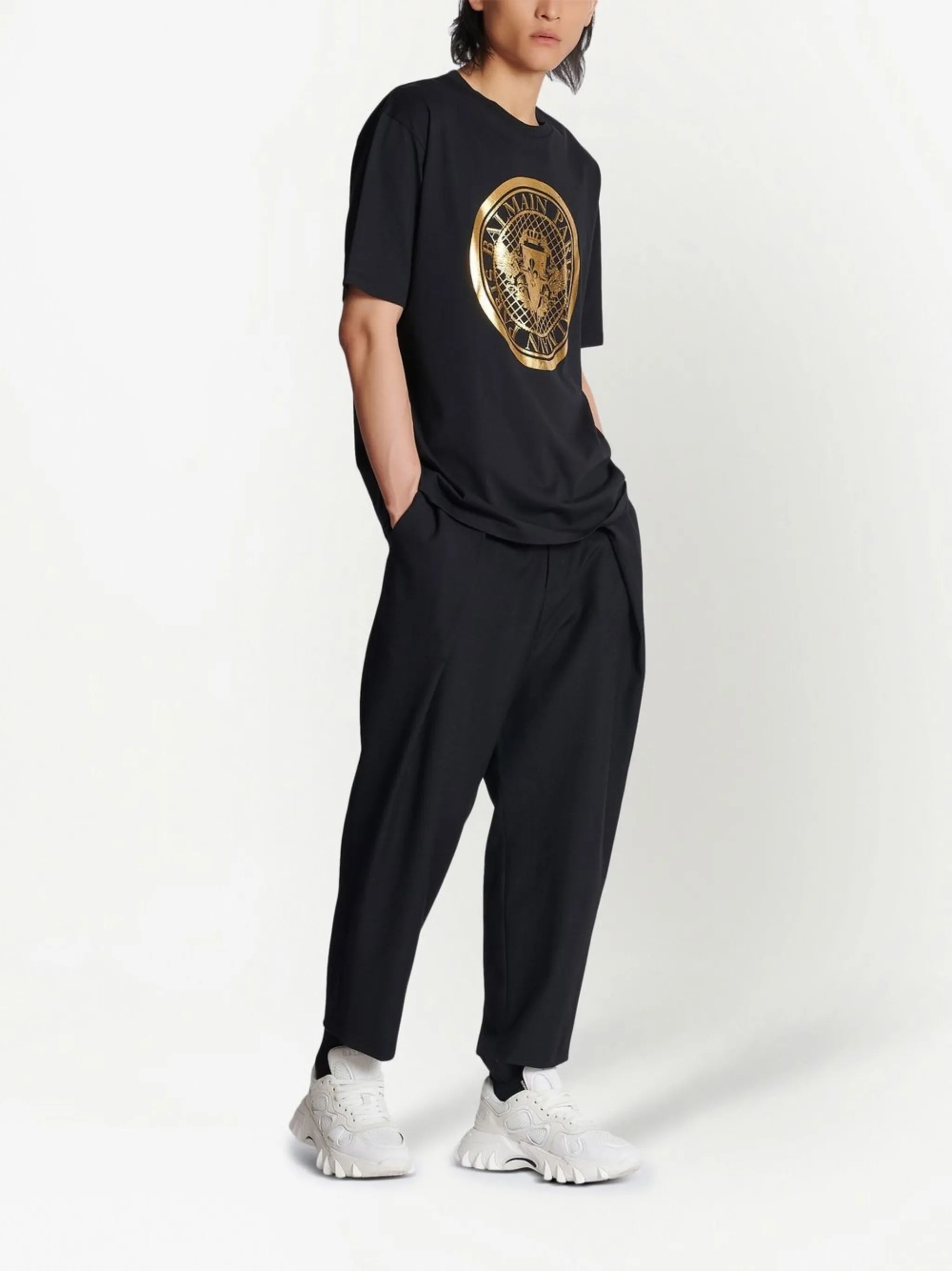 logo-print cotton T-shirt