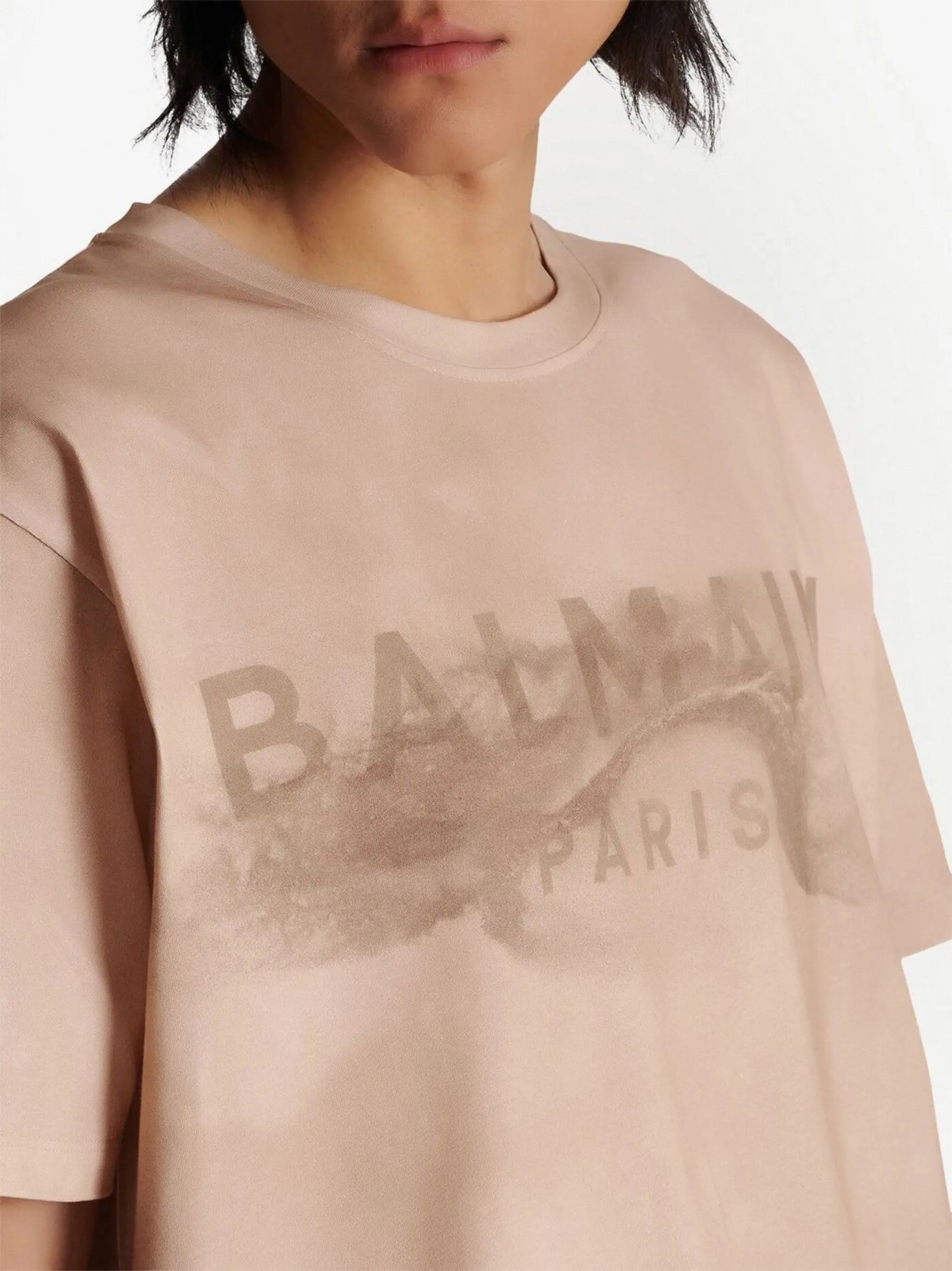 logo-print detail T-shirt