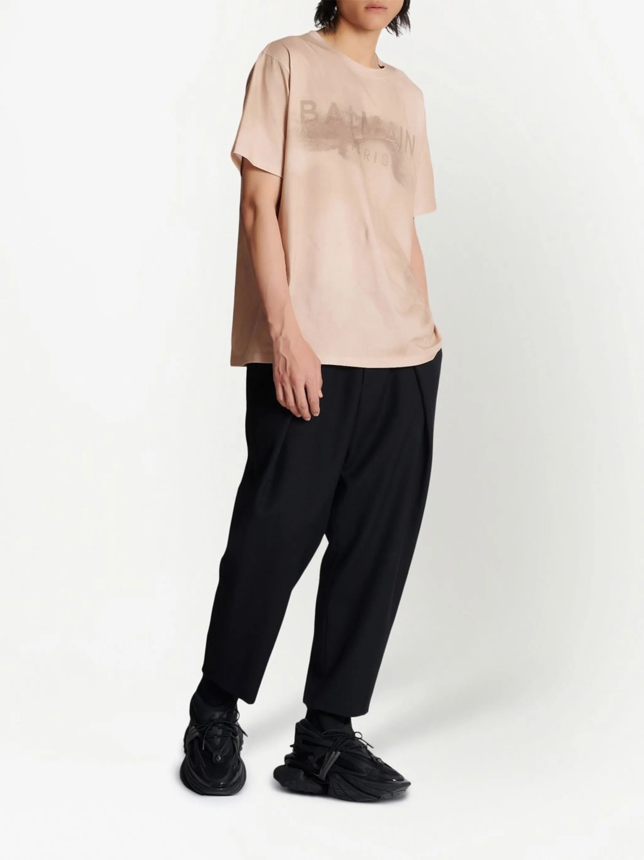 logo-print detail T-shirt