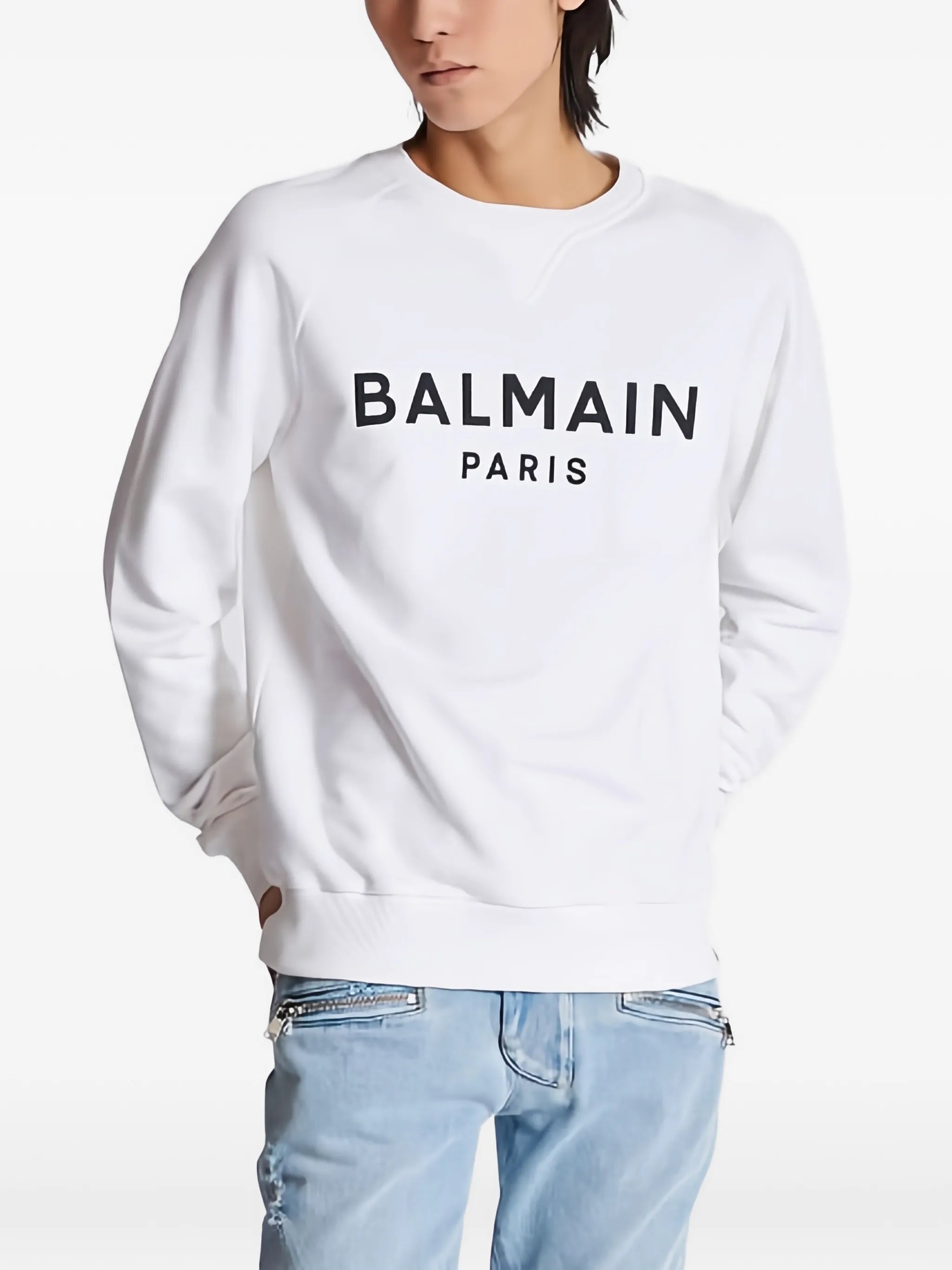 logo-print cotton sweatshirt