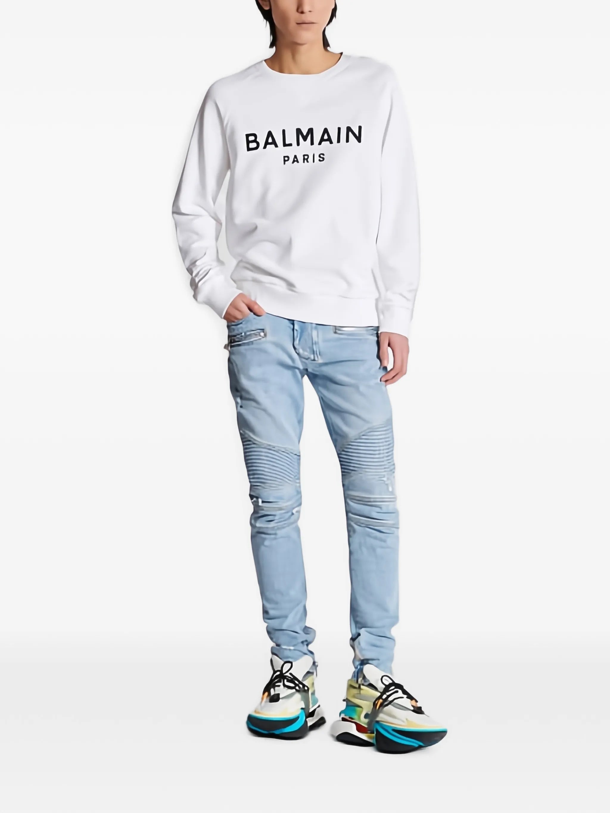 logo-print cotton sweatshirt