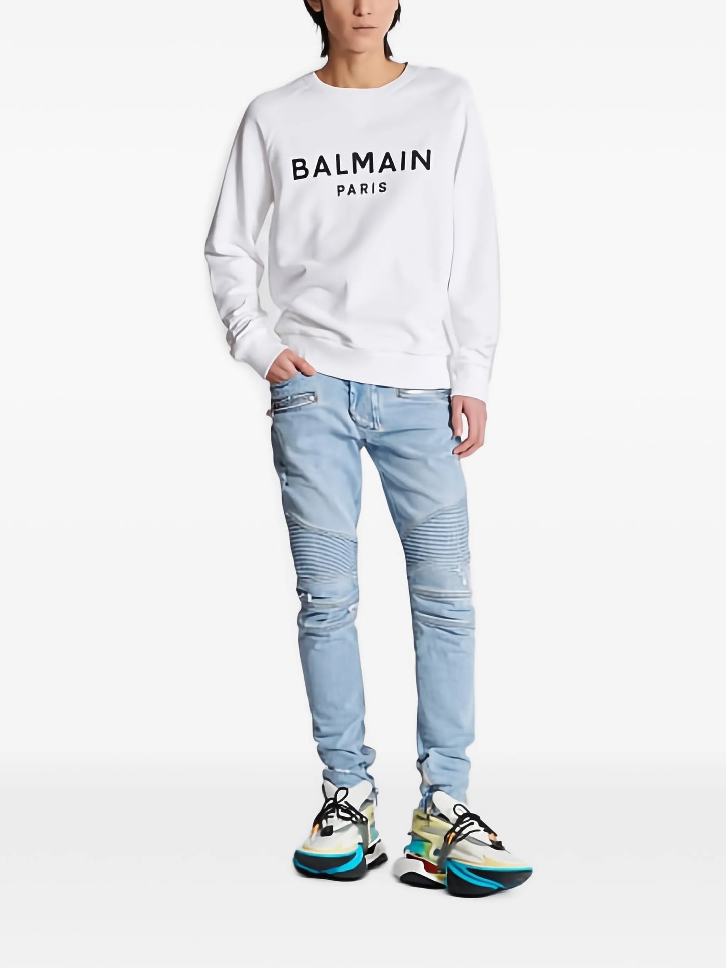 logo-print cotton sweatshirt