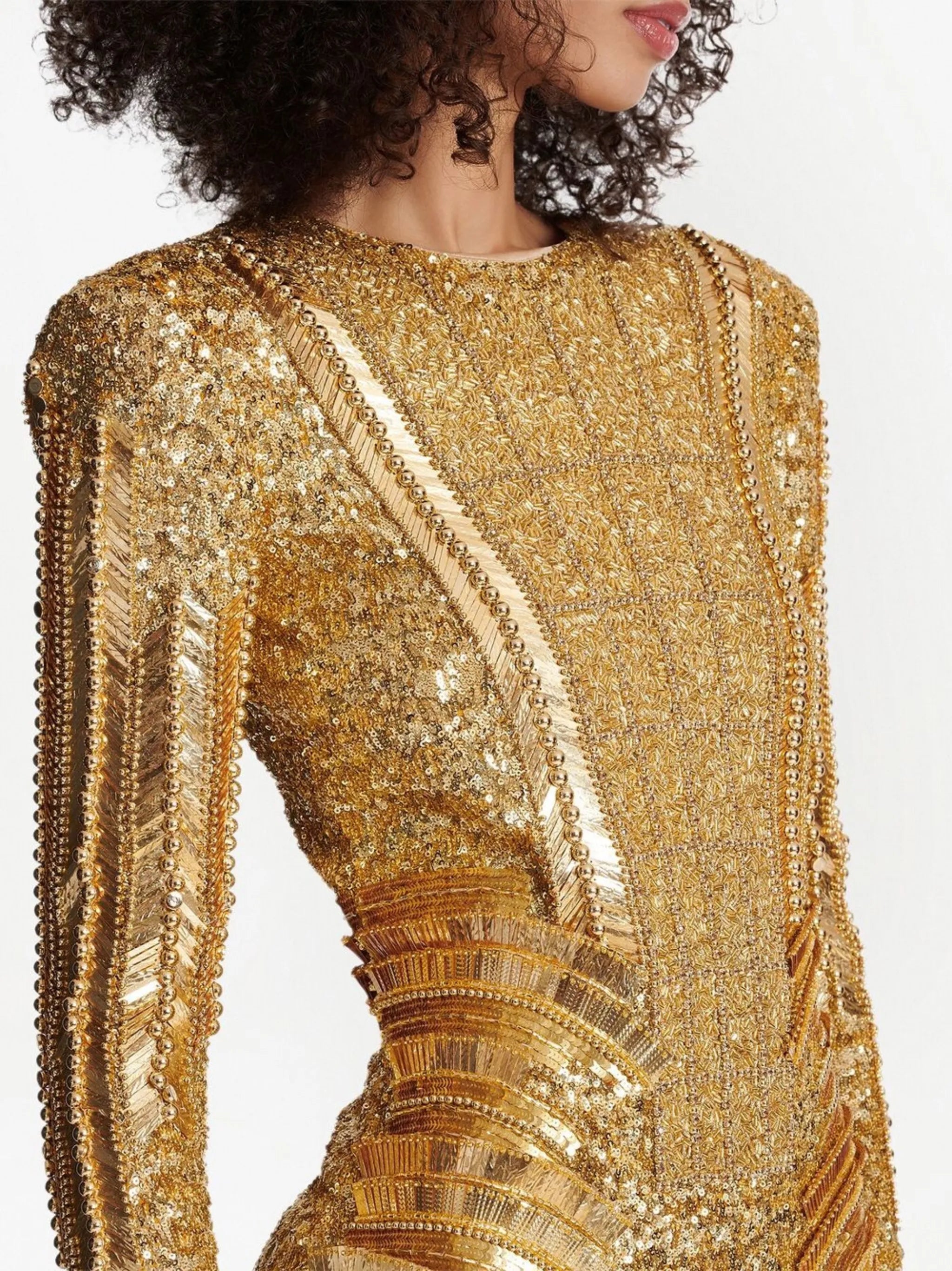 sequin-embellished mini dress