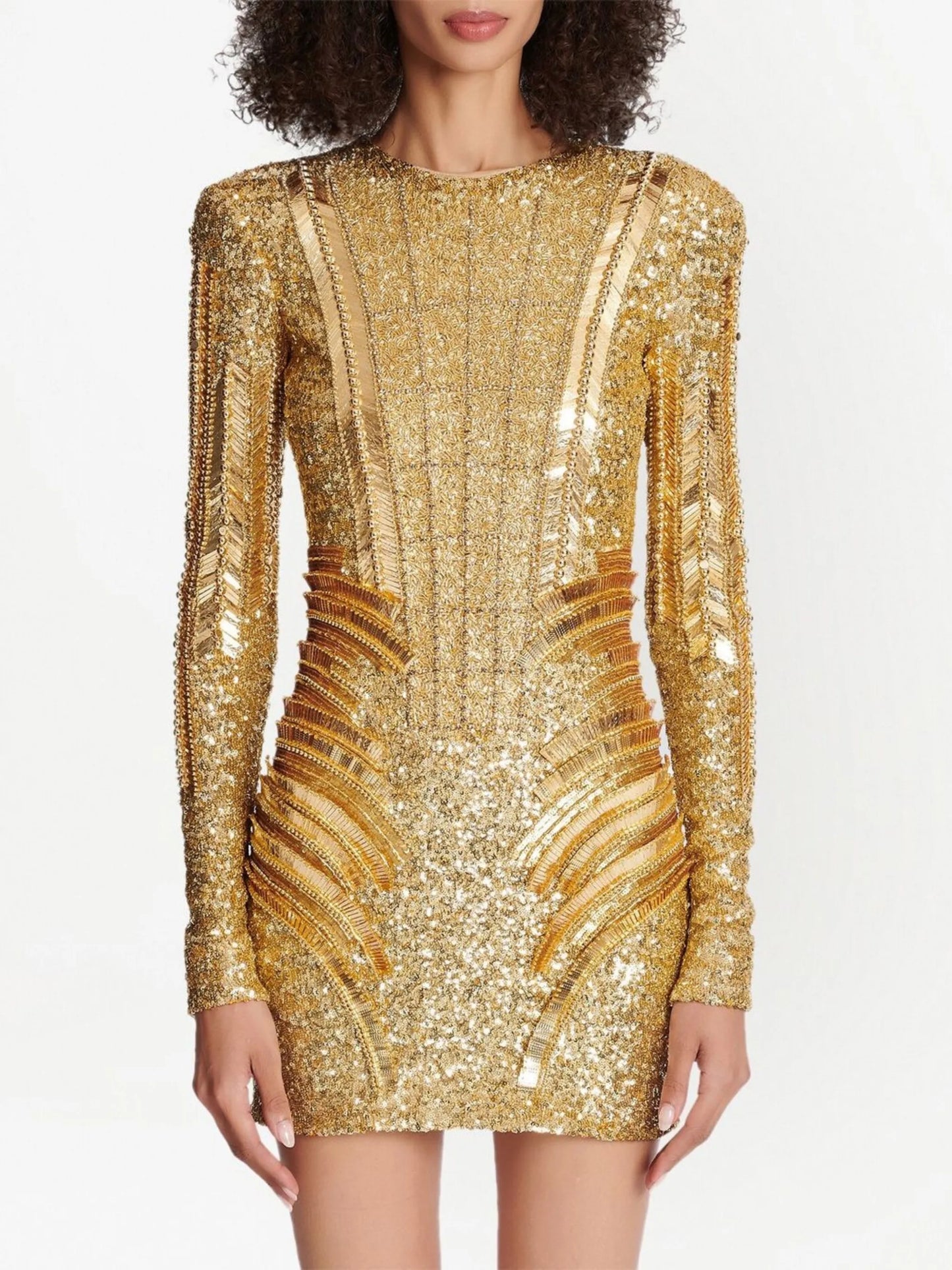 sequin-embellished mini dress