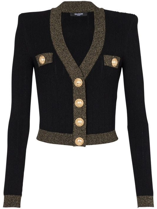 button-front knitted cardigan
