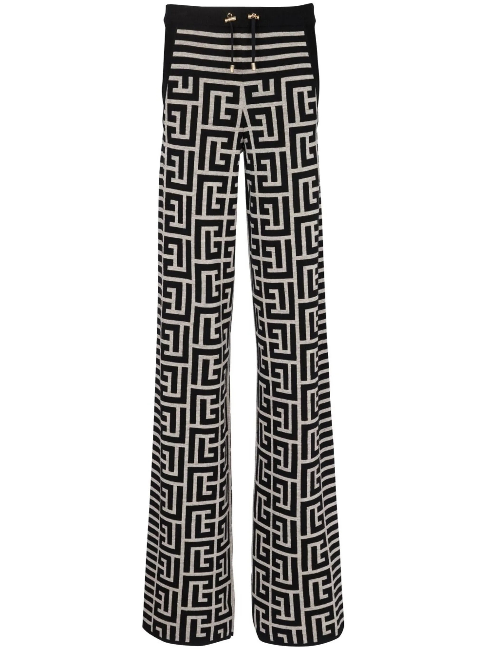 monogram flared track pants