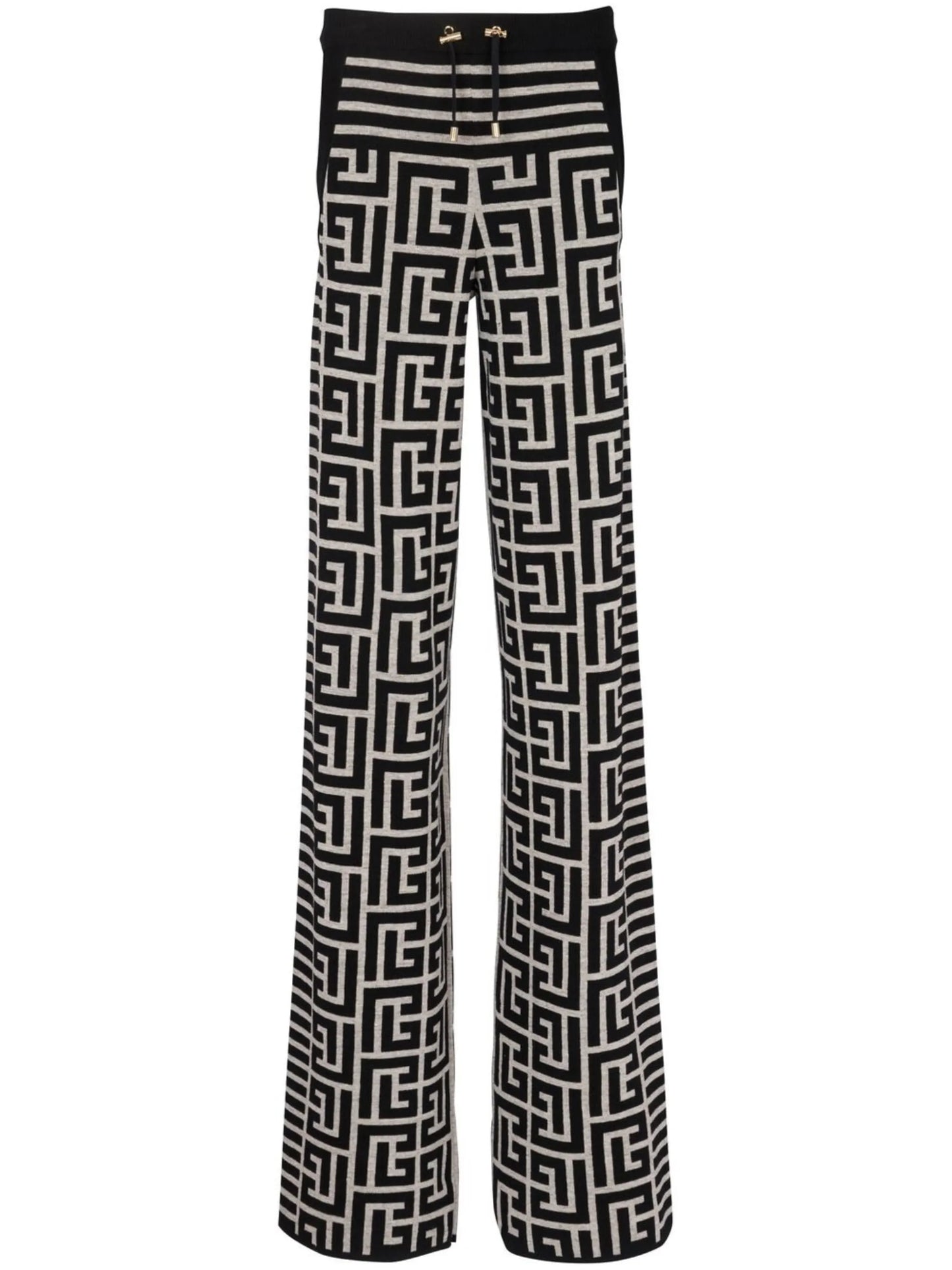 monogram flared track pants