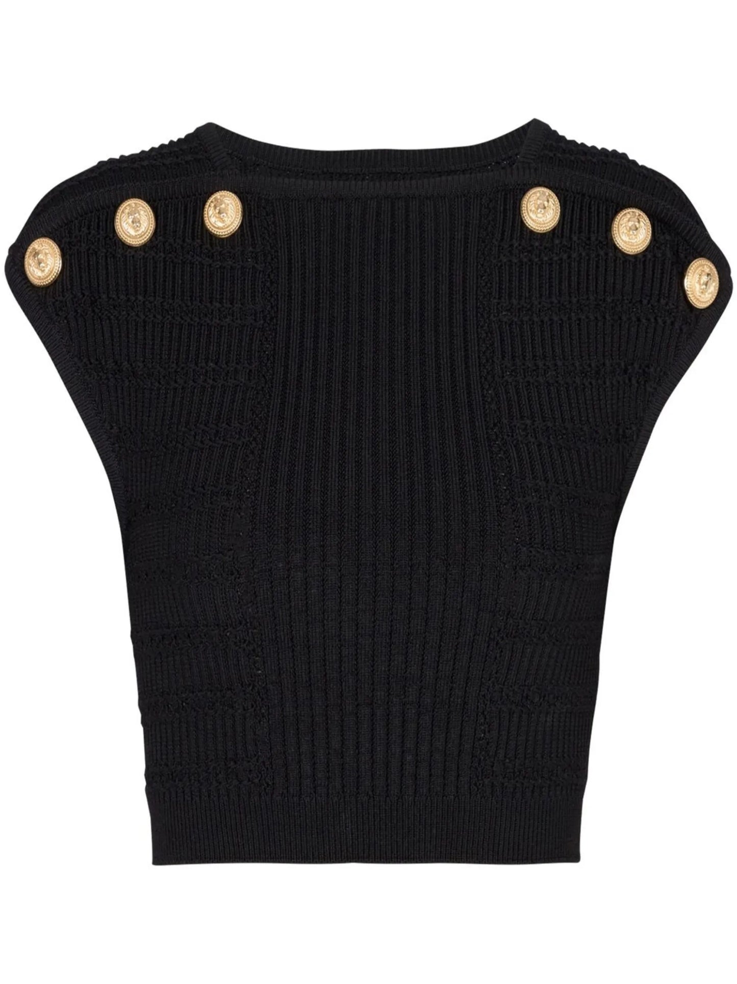 ribbed-knit cropped top