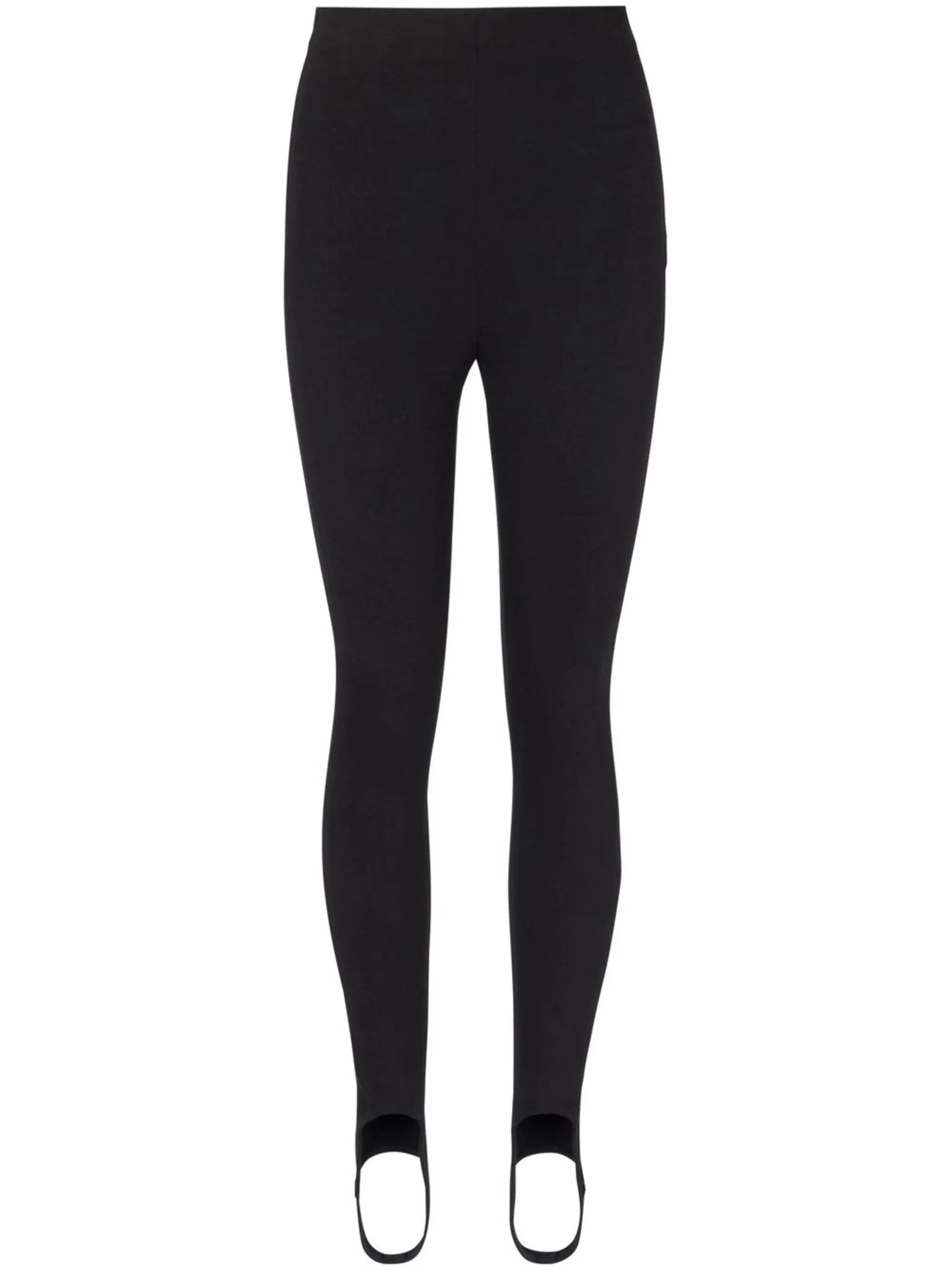 stirrup-cuffs cotton-blend leggings