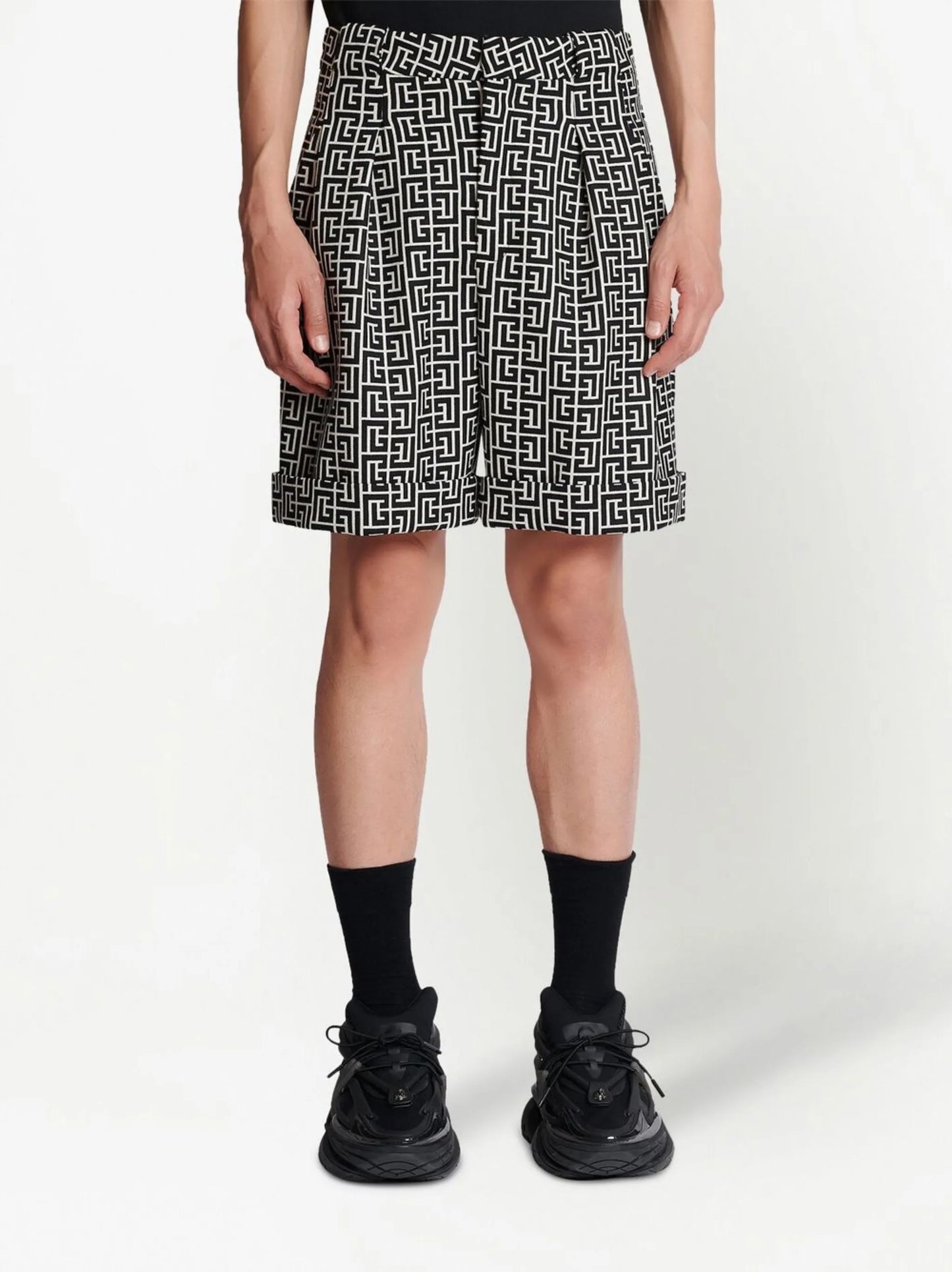 monogram tailored shorts