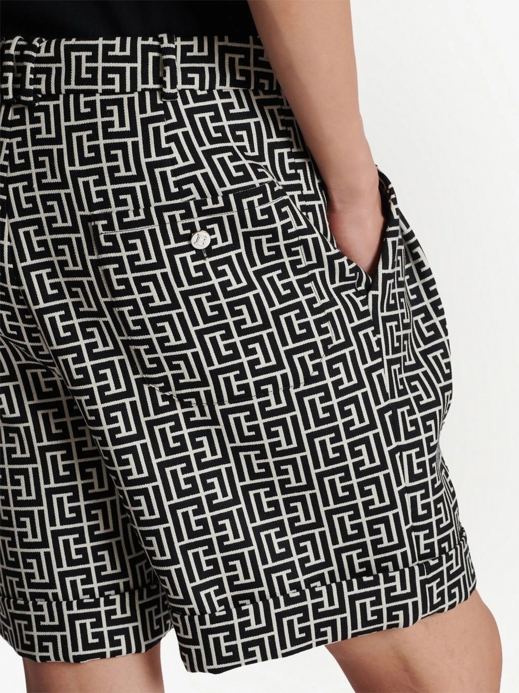 monogram tailored shorts