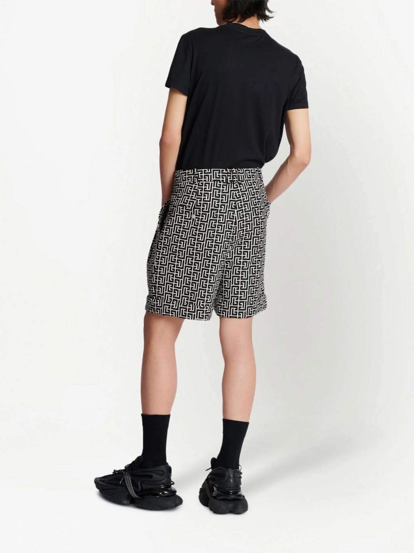 monogram tailored shorts