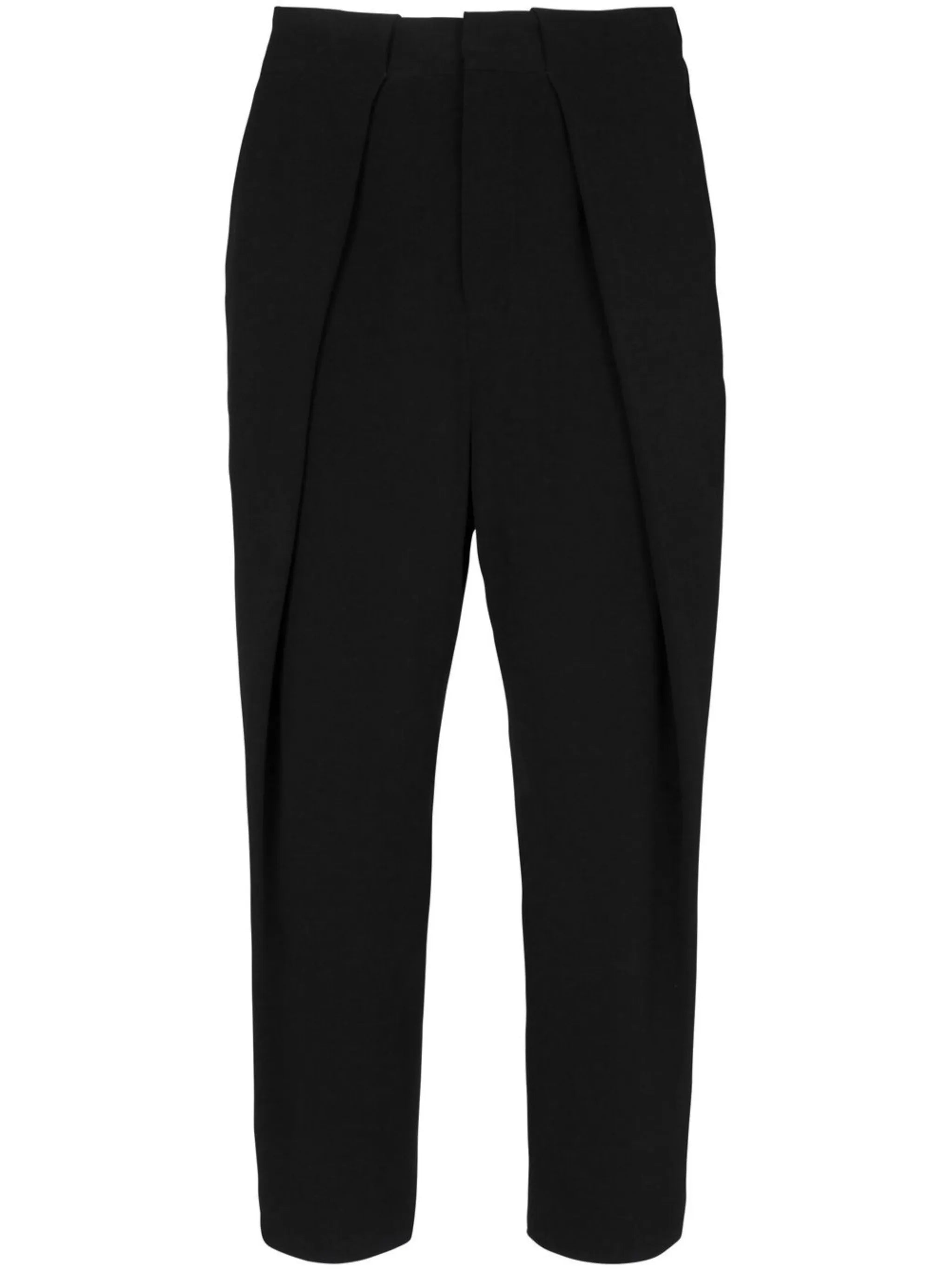 inverted-pleat detail trousers