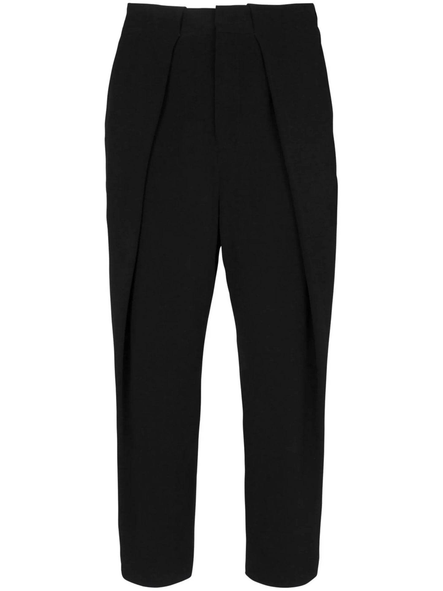 inverted-pleat detail trousers