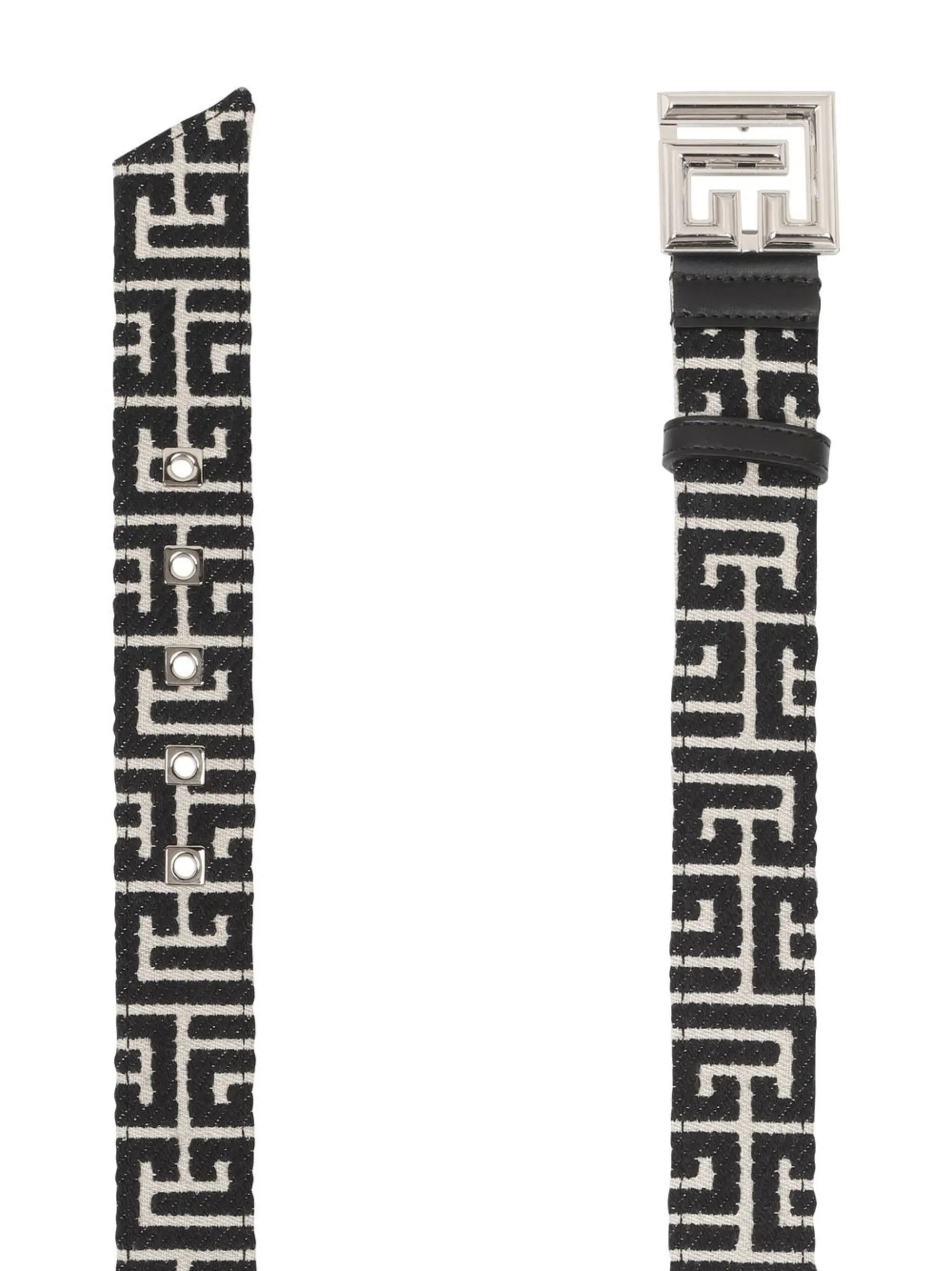 PB monogram jacquard belt