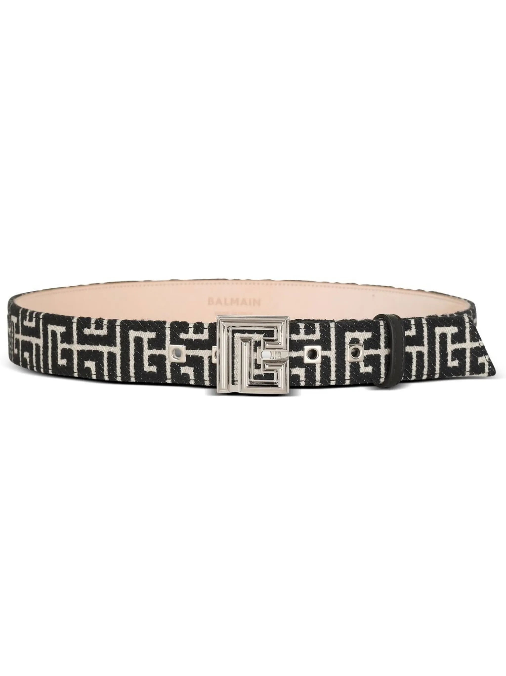 PB monogram jacquard belt