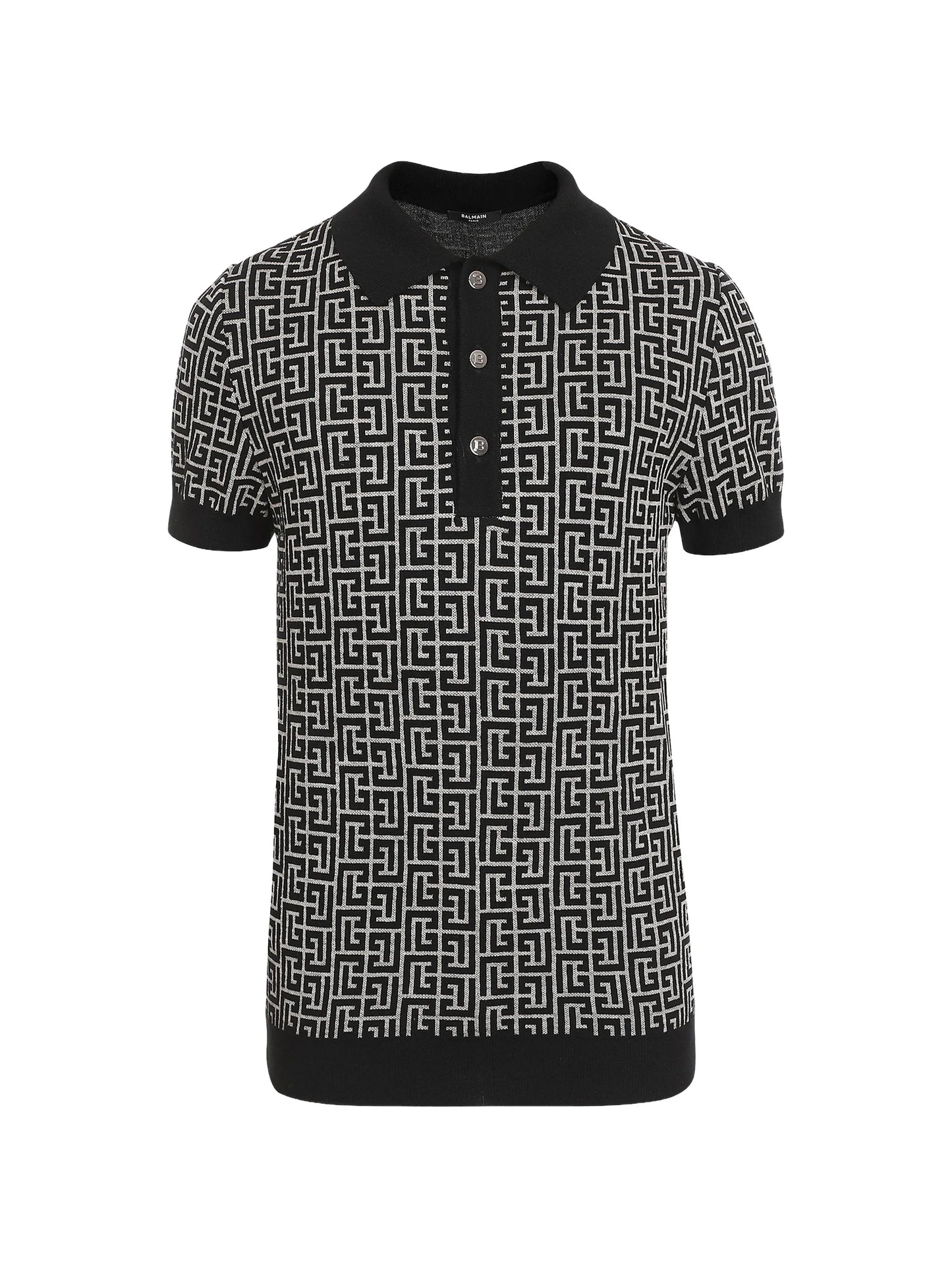 monogram jacquard polo shirt