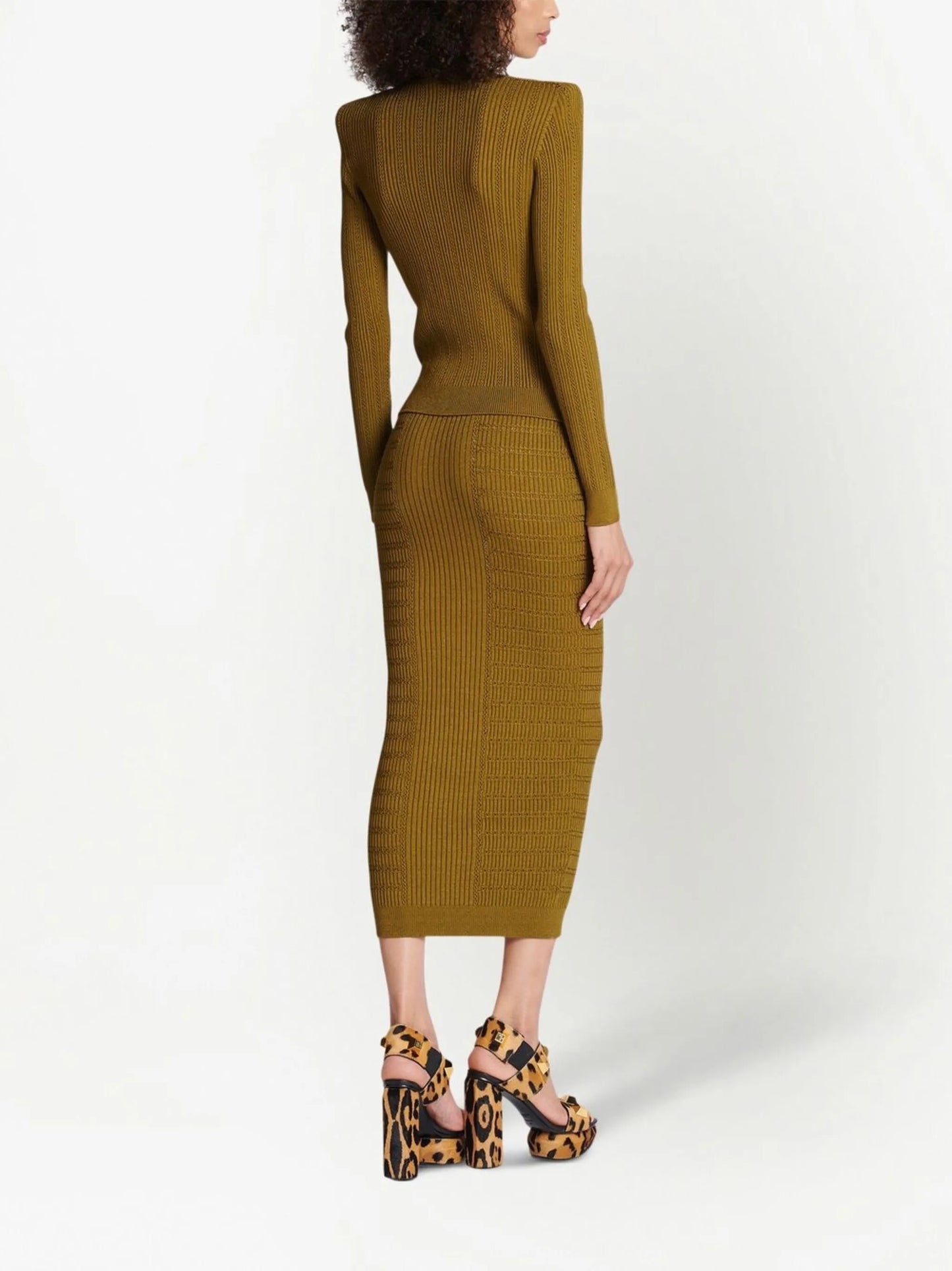button-front knitted top