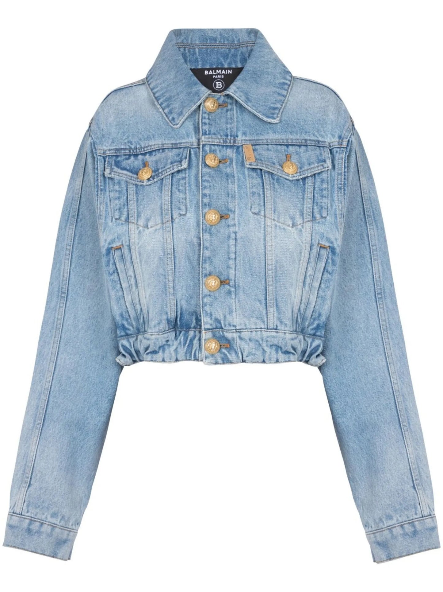 four-pocket cropped denim jacket