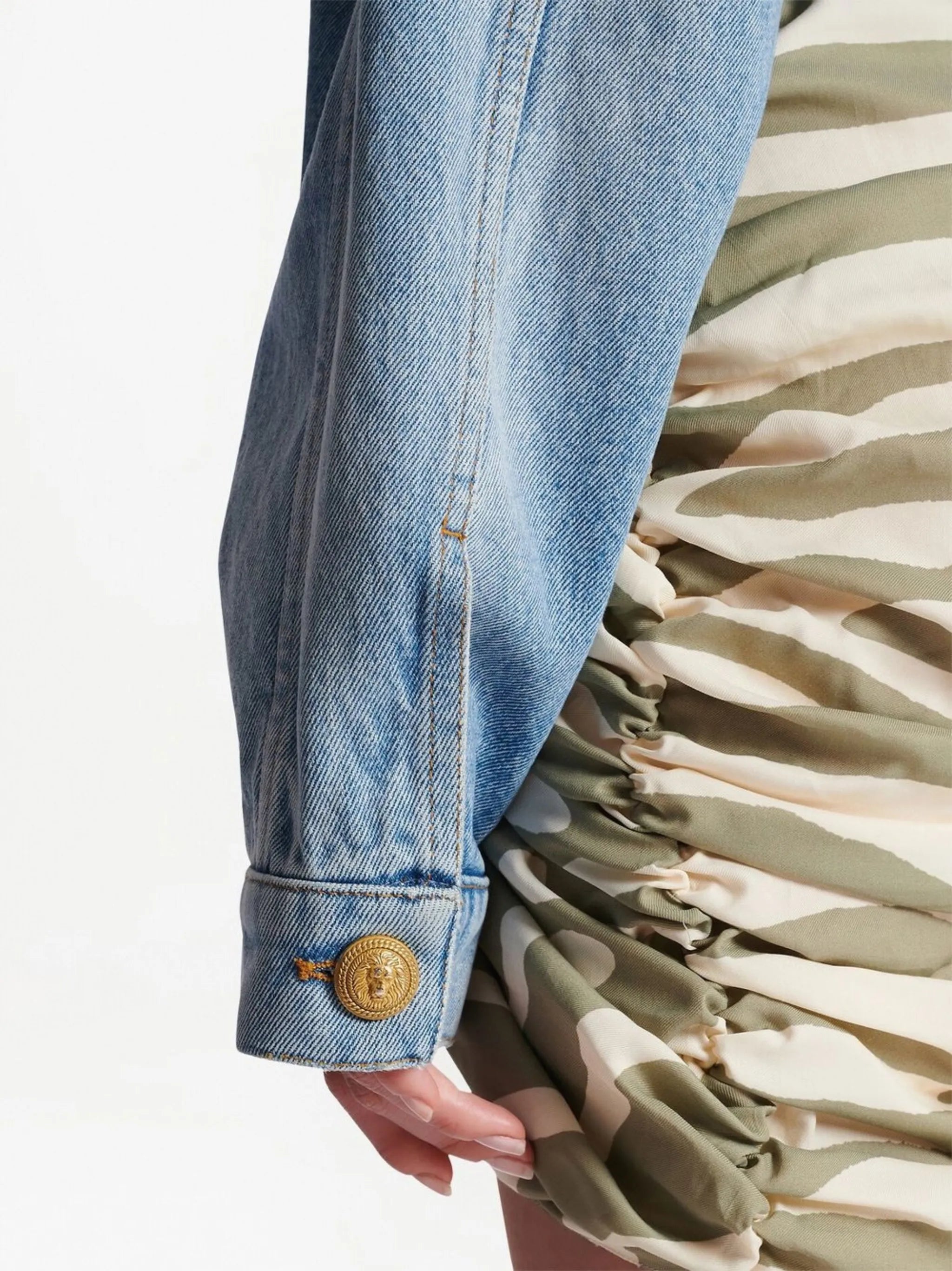 four-pocket cropped denim jacket